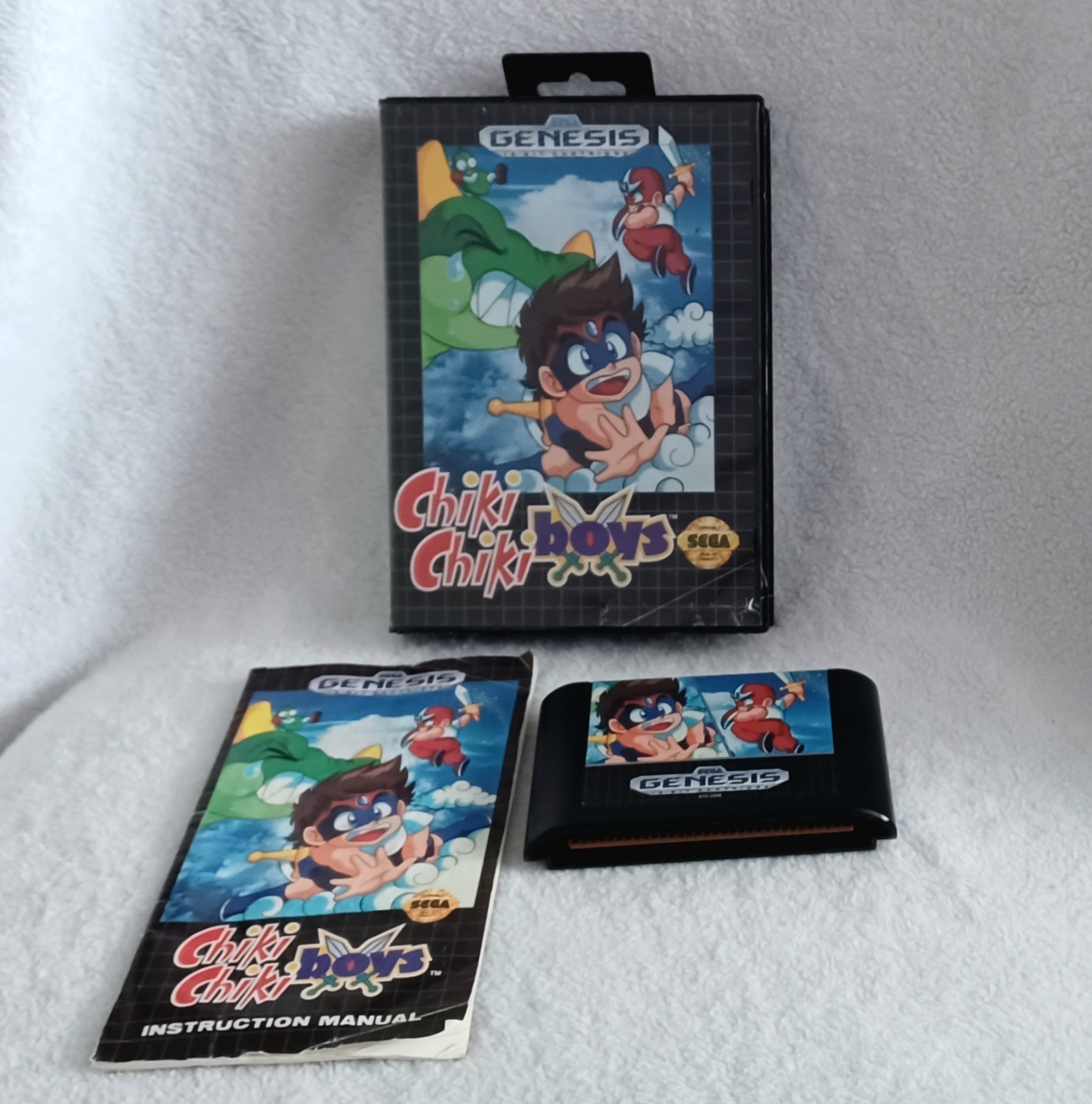 Chiki Chiki Boys Sega Genesis CIB Tested Authentic