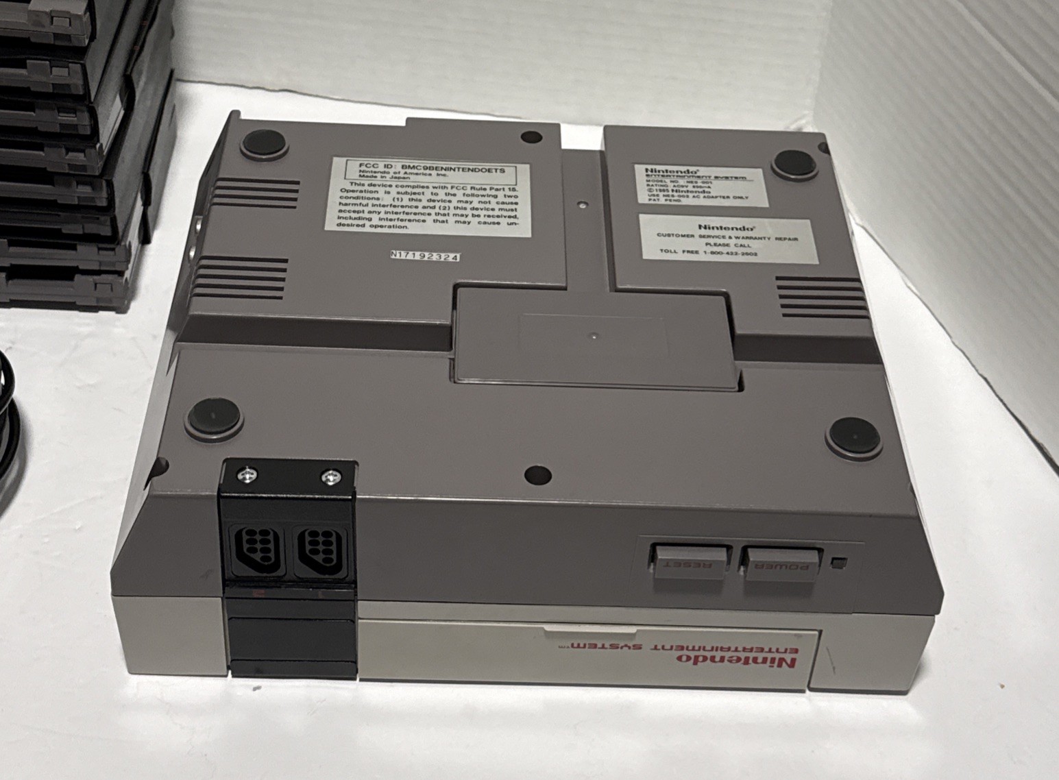 Nintendo NES Console Bundle with 8 Games, 2 Controllers – Tested & Working