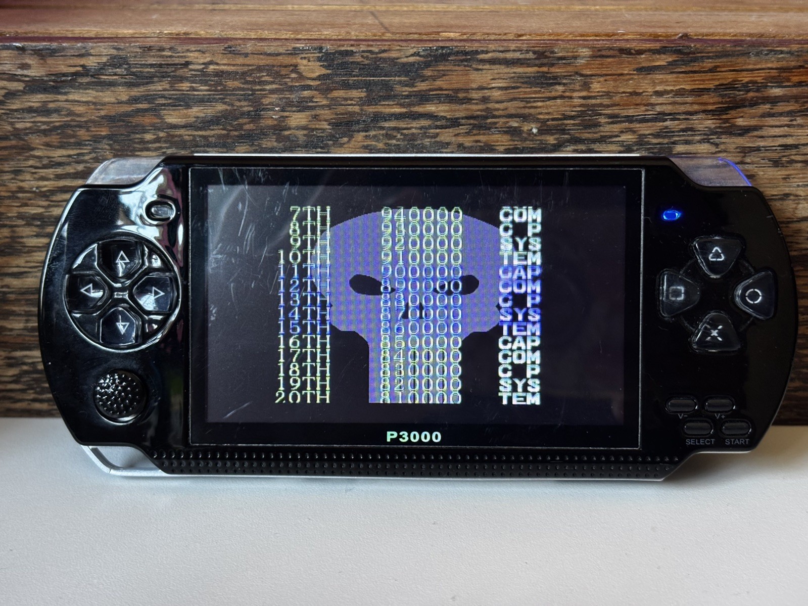 P3000 Handheld Game Console Black Platform Retro Gaming UNTESTED