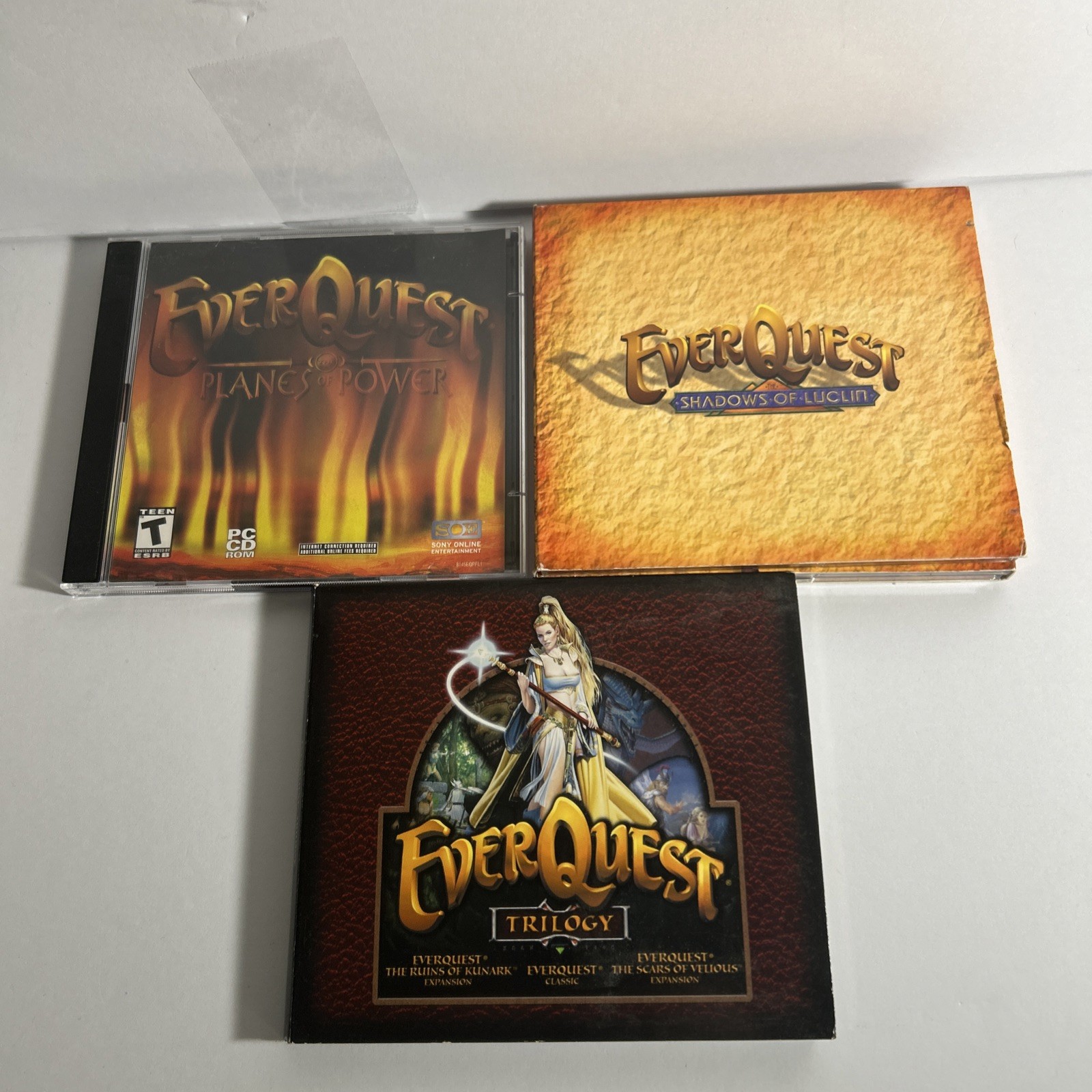 EverQuest Trilogy, Planes Of Power, And Shadows Of Luclin 3 Lot￼