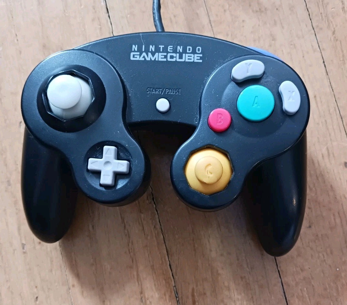 Nintendo GameCube Video Game Controller – Wired Black Color Tested