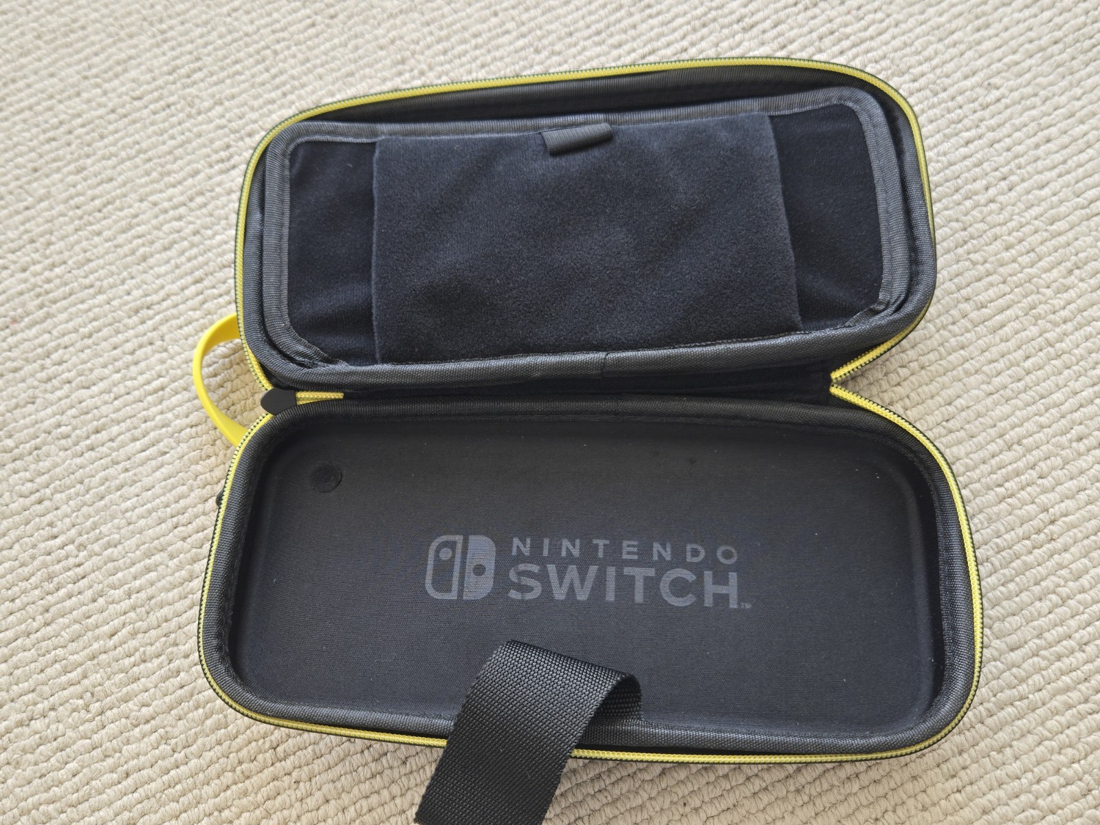 Nintendo Switch Pikachu Carrying Case • Hard Shell Travel Case • Black/Yellow