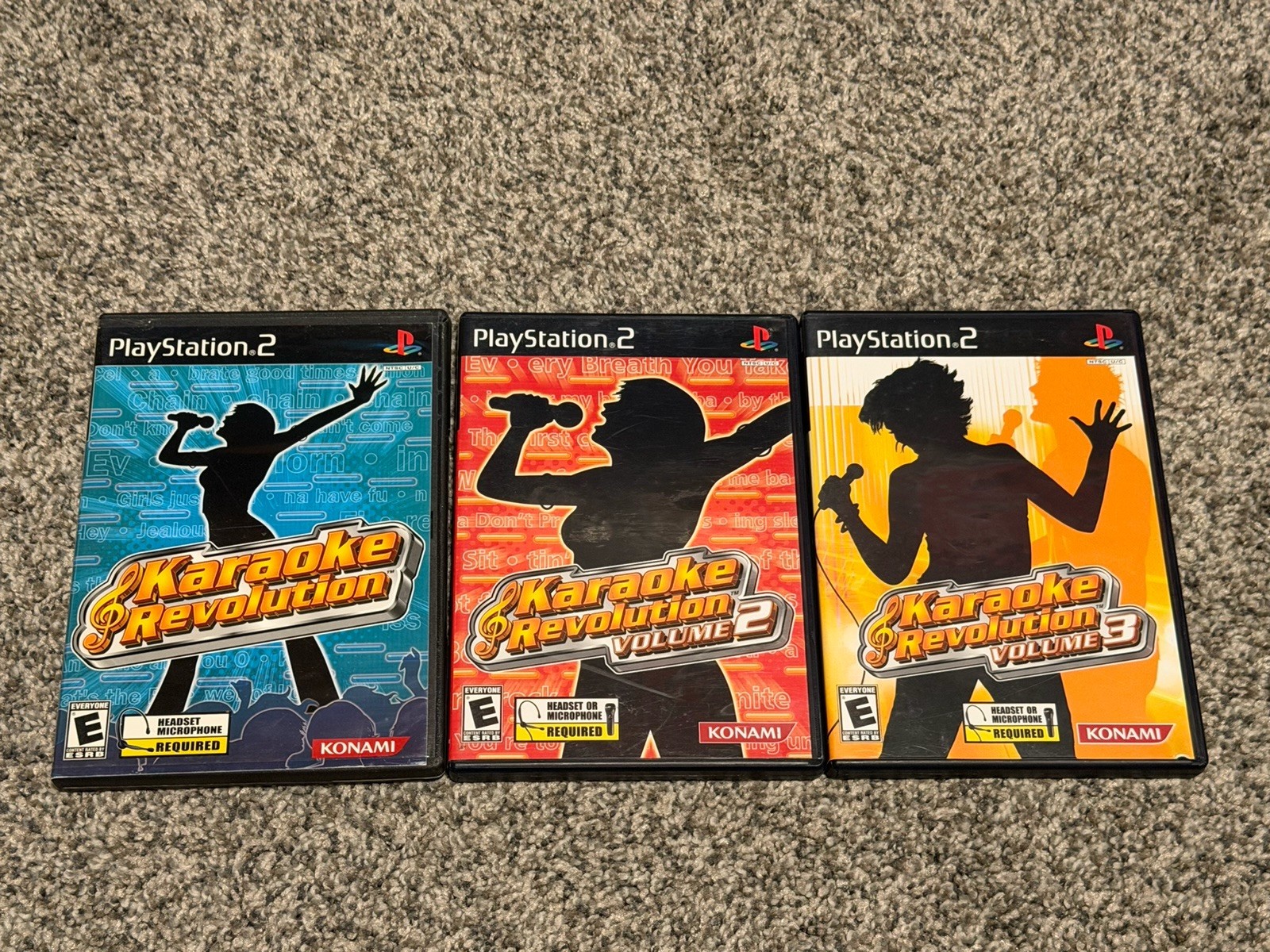 Karaoke Revolution Volume 1 2 3 – Sony Playstation 2 PS2