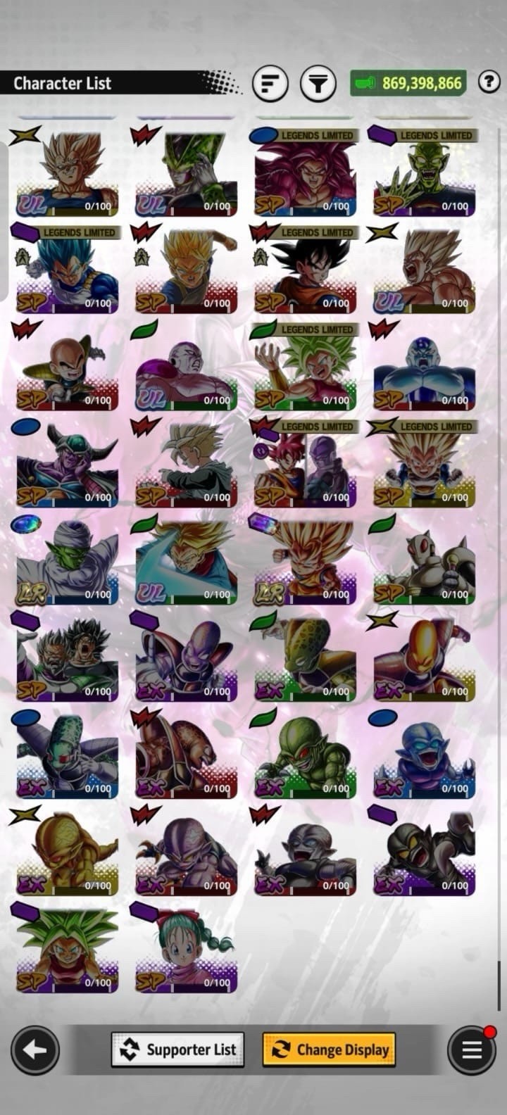 Dragon Ball Legends Endgame Account || 11 Summonable UL || 6 LR || Stacked Acc