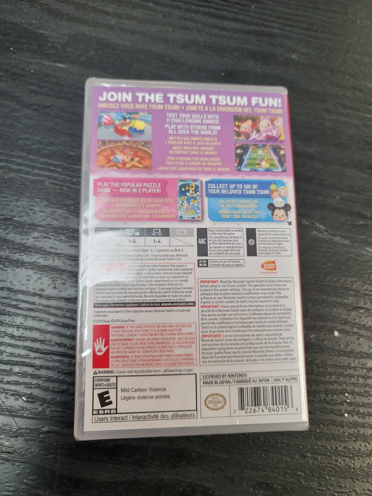Disney Tsum Tsum Festival 2019 Nintendo Switch Brand New Factory Sealed