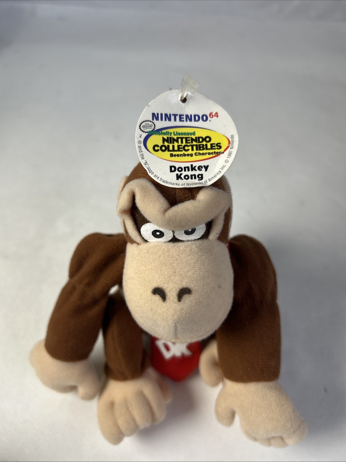 Vintage 1997 BD&A Nintendo Donkey Kong Nintendo 64 Beanie Bean Bag Plush