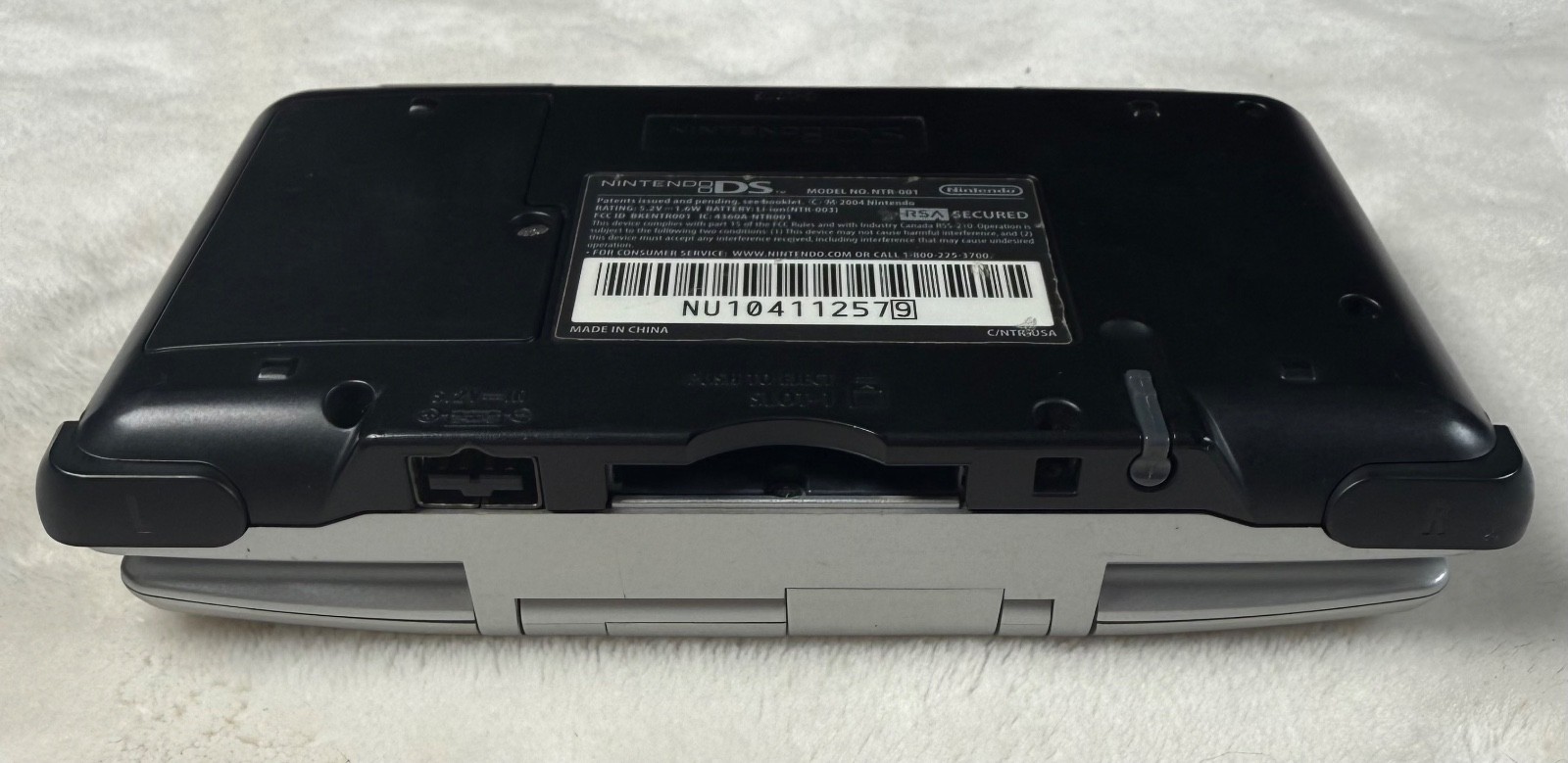 Original Nintendo DS Silver Console NTR-001 (NO CHARGER)