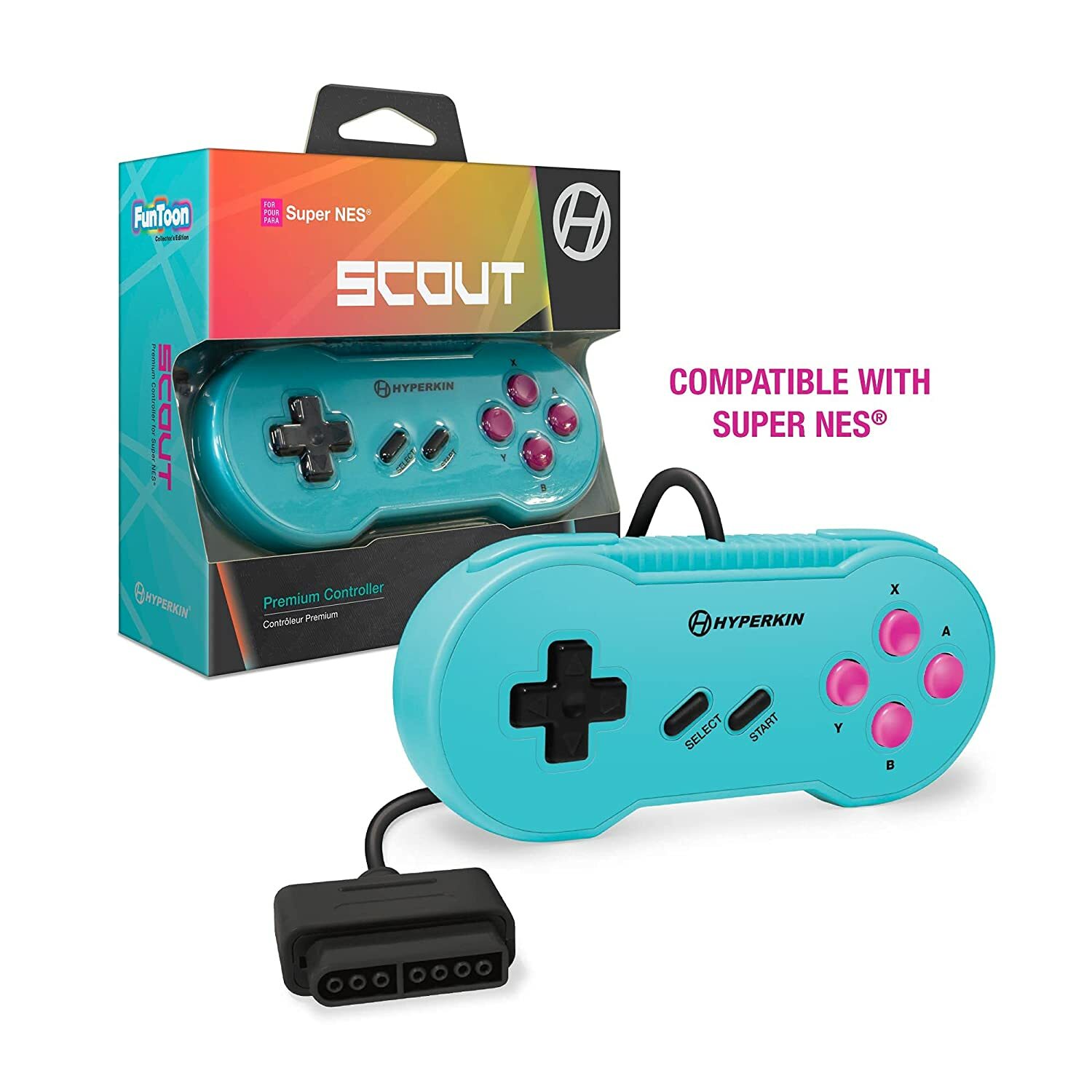 Hyperkin “Scout” Premium Controller for Nintendo SNES Super NES – Hyper Beach