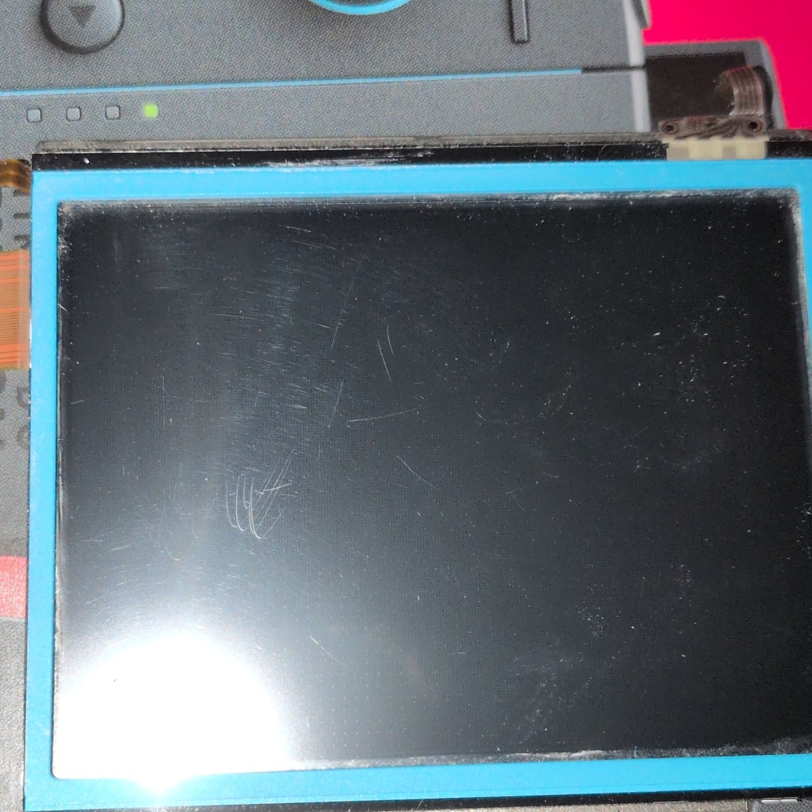 Nintendo Switch Replacement LCD Screen Display Module w/ Ribbon Cable Blue Frame