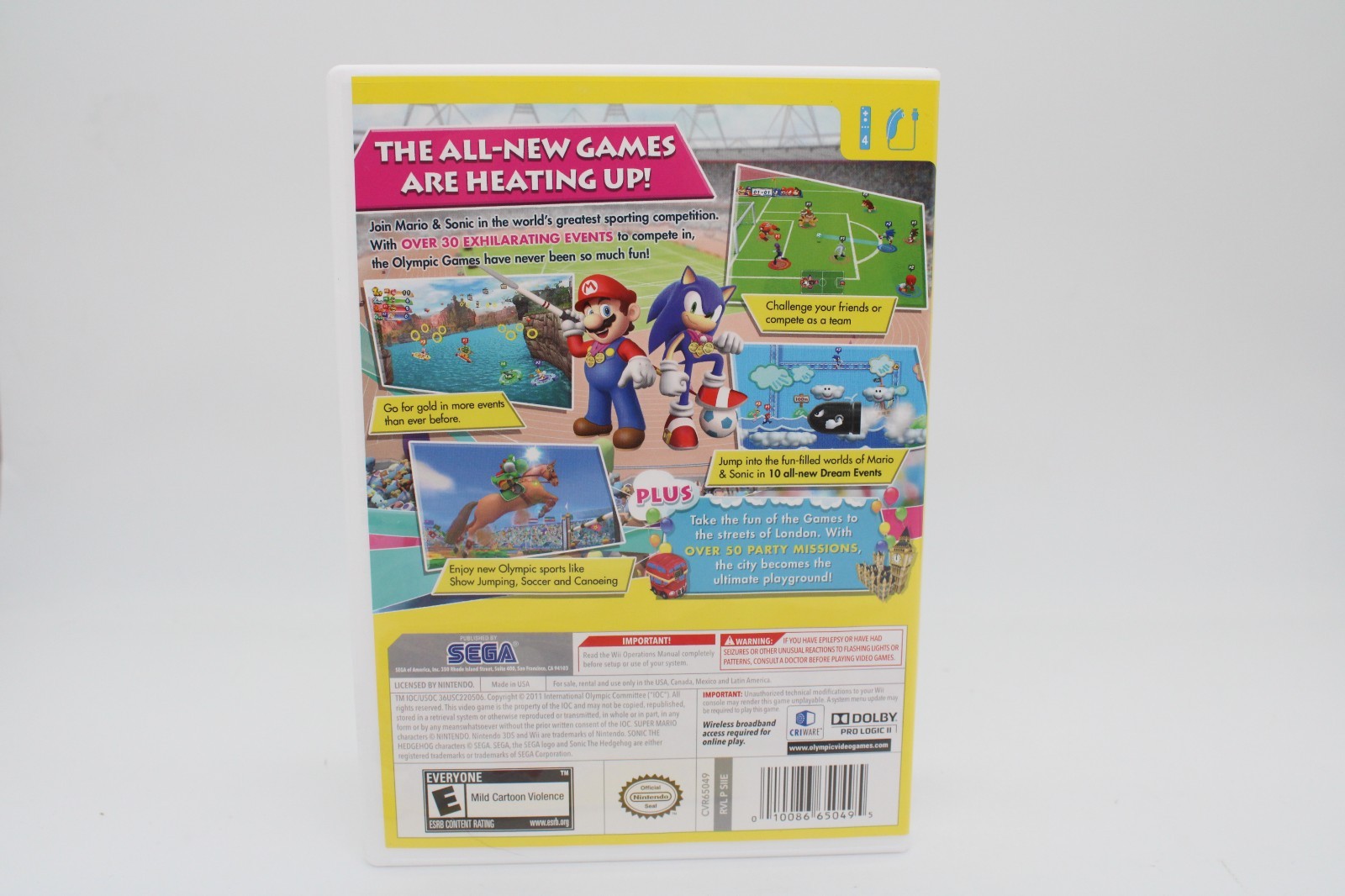 Refurbished Nintendo Wii Mario & Sonic At The London 2012 Olympic Games CIB Exce