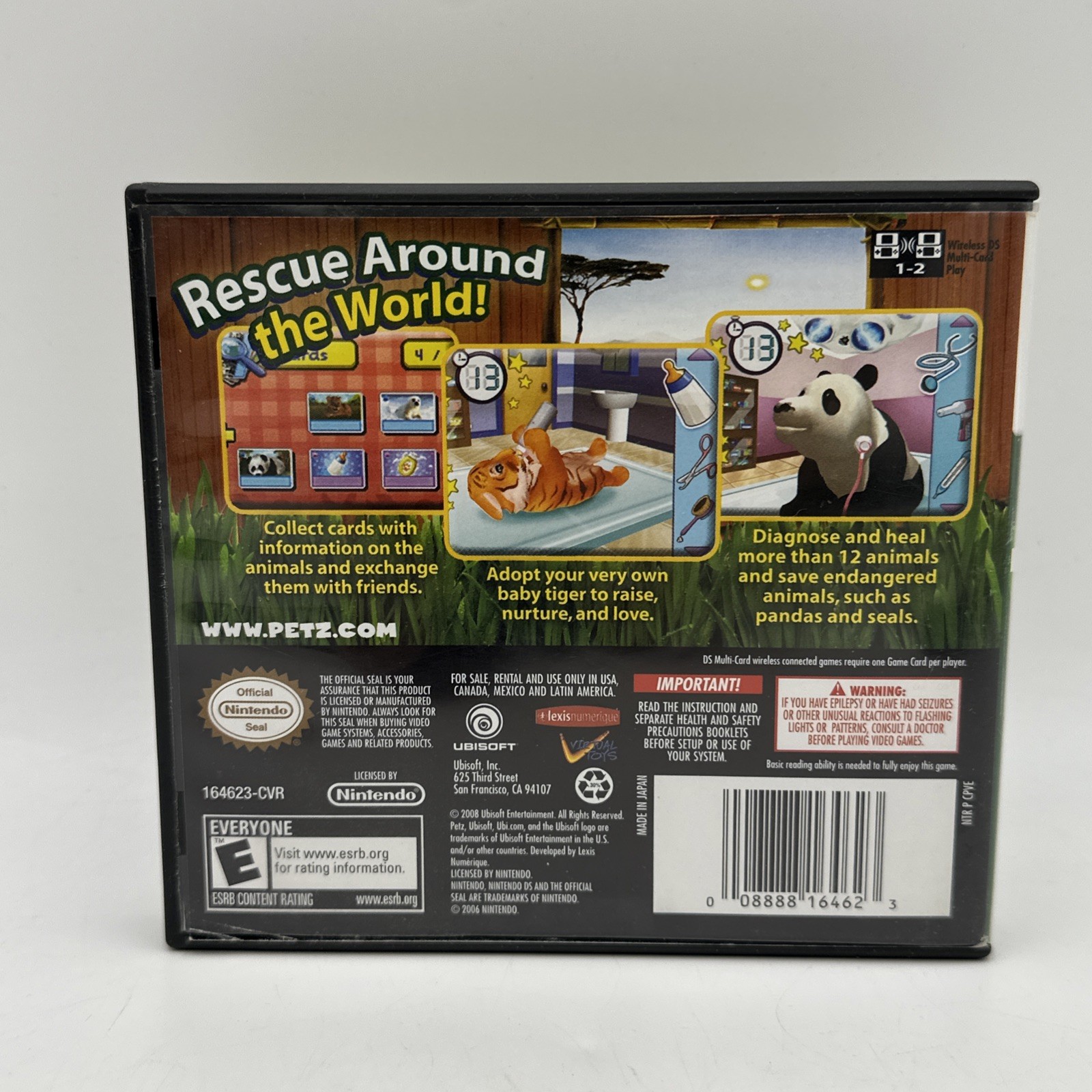 Nintendo DS 4 Game Lot CIB Nintendogs Petz Rescue Paws & Claws I Love Puppies