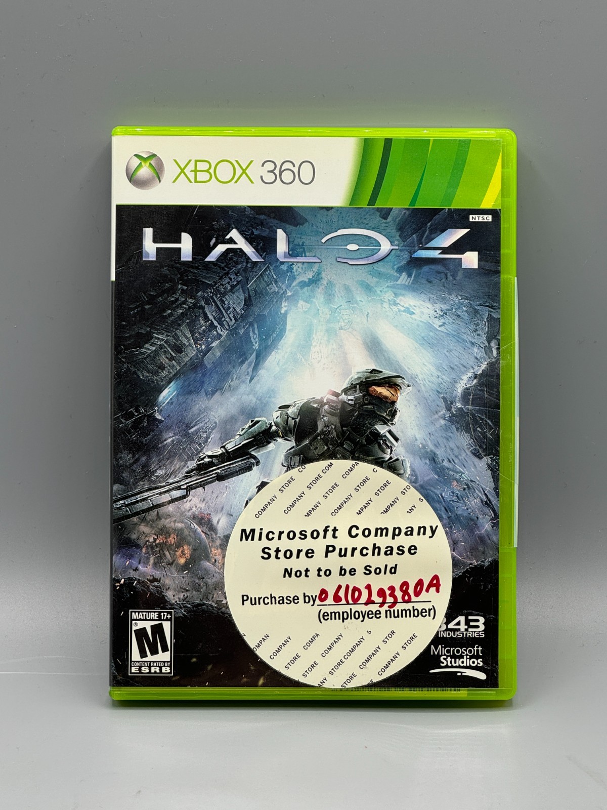 Halo 4 Microsoft Xbox 360 Employee Store Sticker Sealed New Authentic