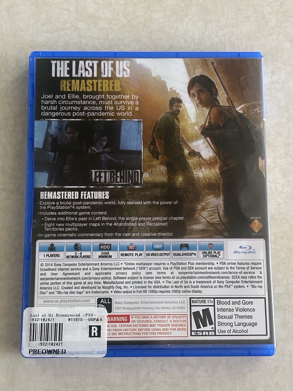 PS4 The Last of Us Part II Collectors Edition – Ellie Statue w/ game & Steelbook