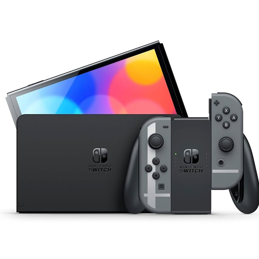 Nintendo Switch (OLED Model) Super Smash Bros. Bundle w/ 3 Mo. Online Membership
