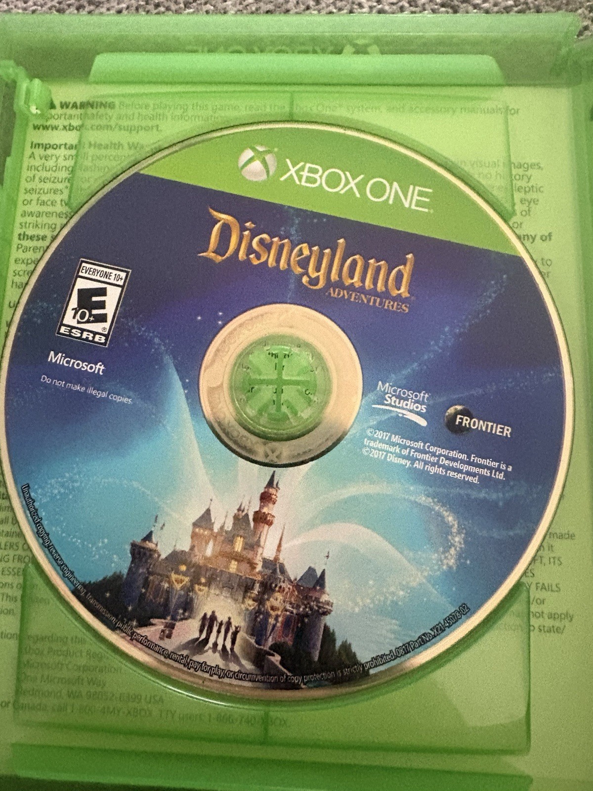 Disneyland Adventures Microsoft One Xbox Enhanced 4k UHD Exclusive MINT