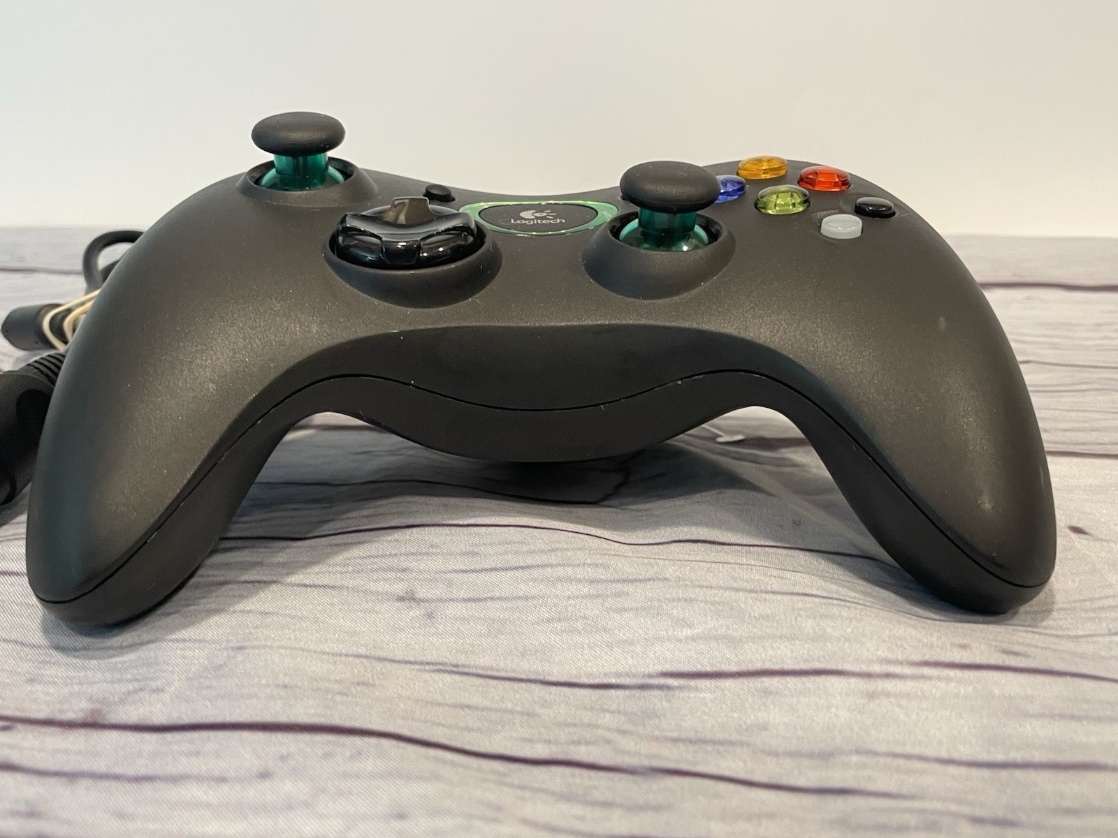 Official Microsoft XBOX Original Logitech Precision Controller Wired W/cable Blk