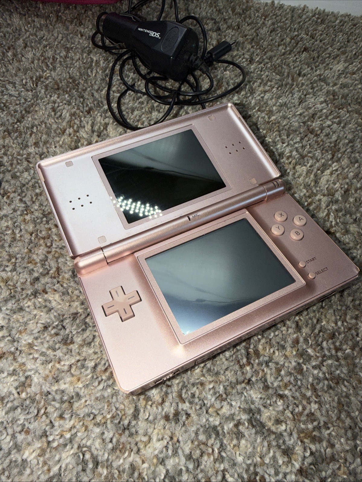 Nintendo DS Lite Console USG-001 with charger Case – Pink With 9 Games