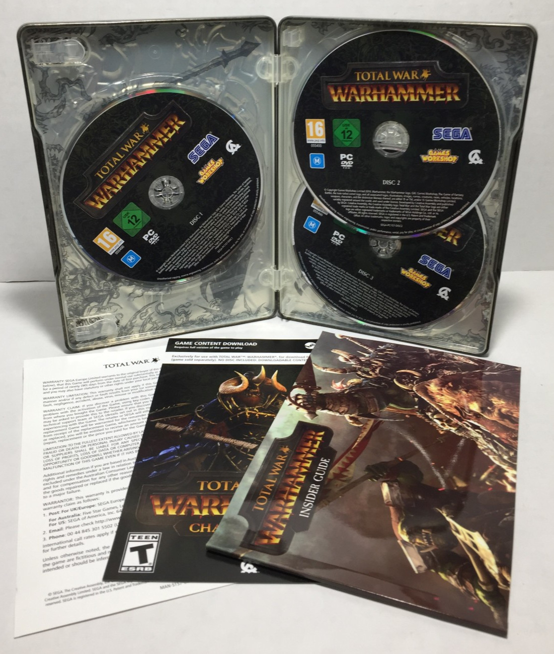 TOTAL WAR Warhammer HIGH KING Collector’s Edition DRINKING HORN Necklace MAP