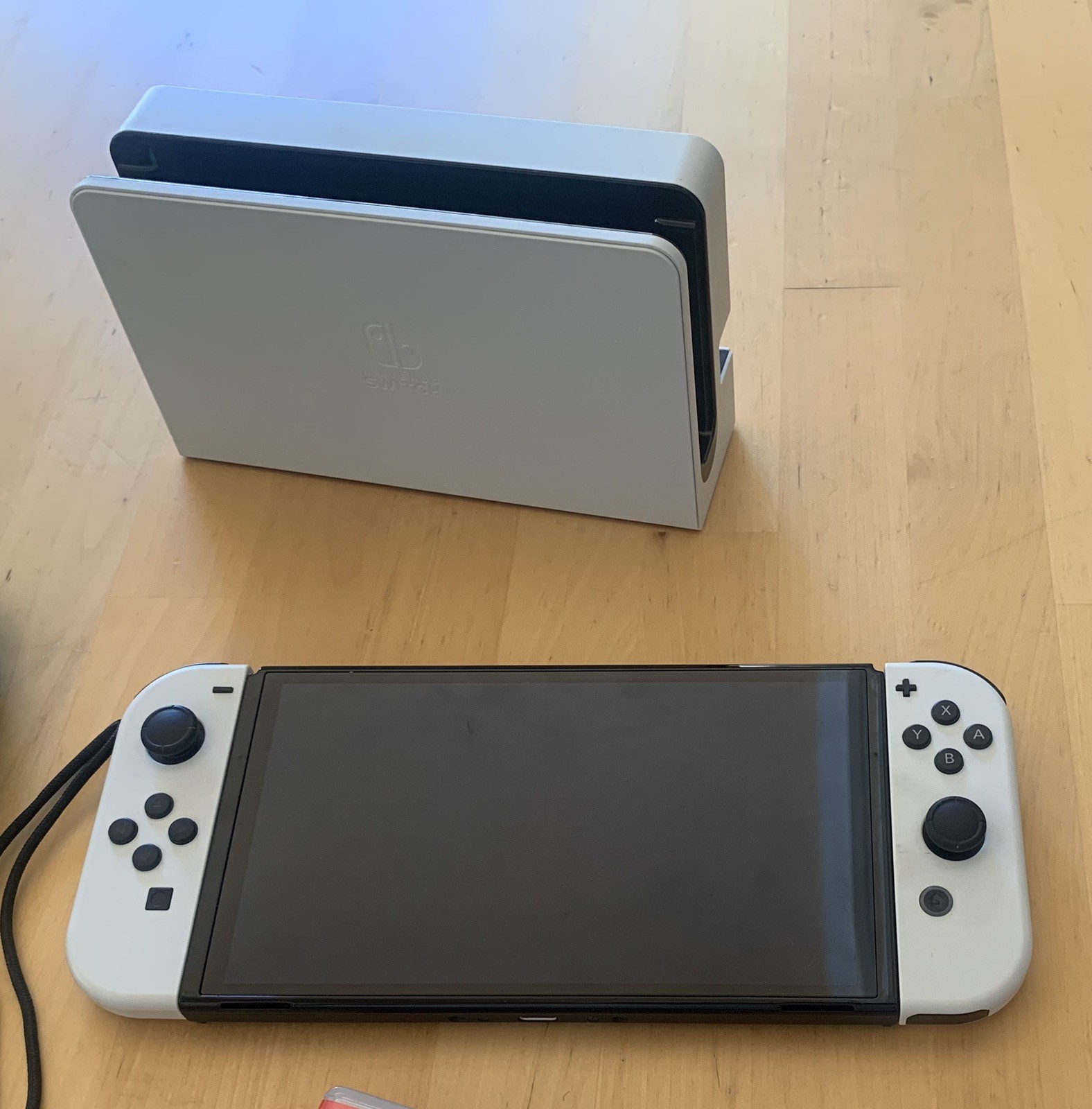 Nintendo Switch OLED White Joy-Con Bundle Dock Charger And More, Works Great