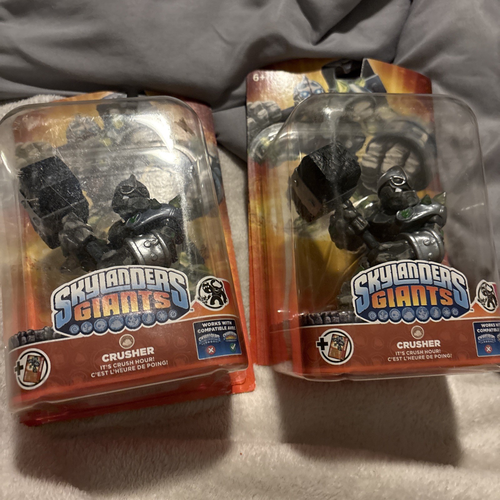 2 Packs**Skylanders Giants – Crusher Figure – New / Ripped Boxes