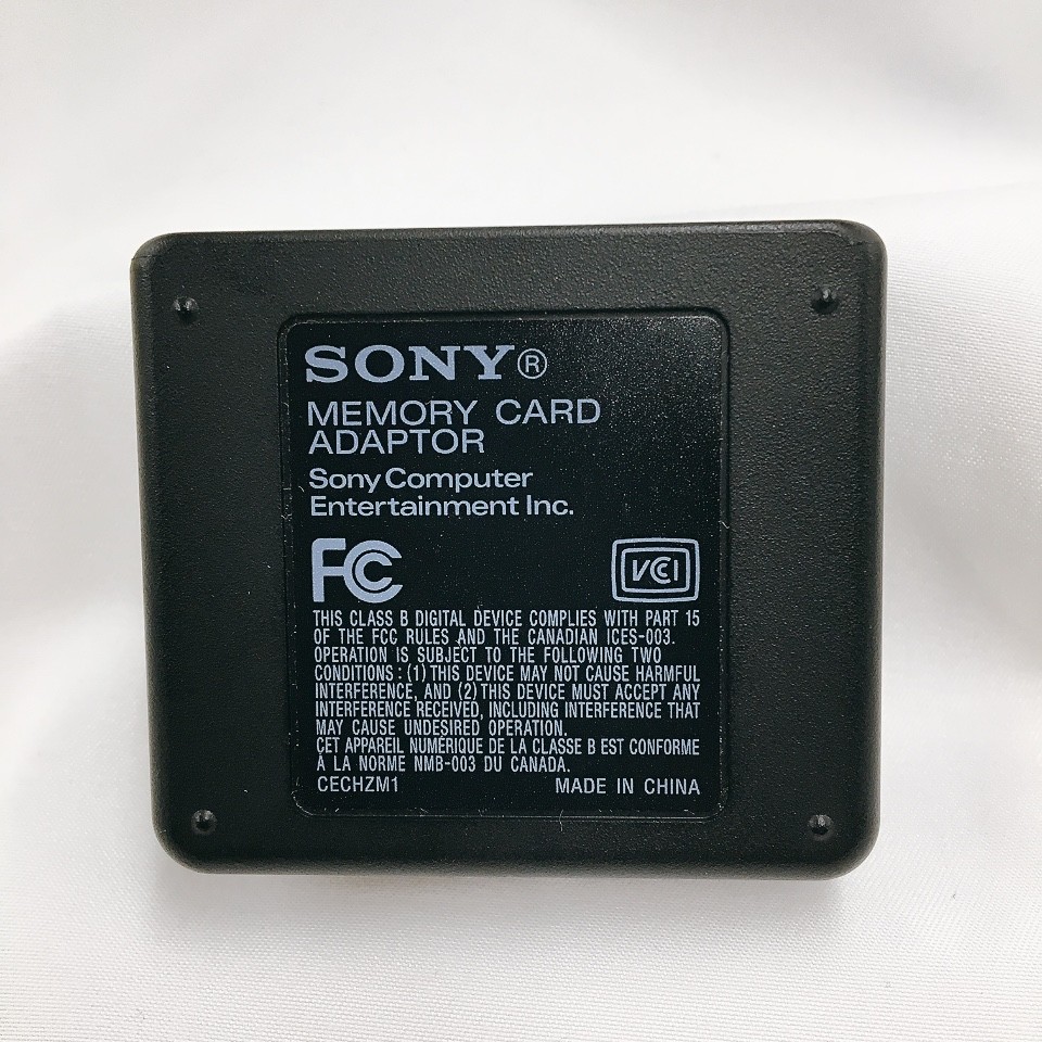 Sony PS3 Memory Card Adapter CECHZM1 PS2 Data Transfer With USB cable Used