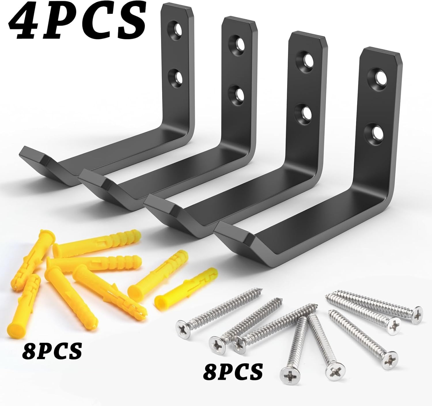 Garage Wall Mount Organizer Hooks Heavy Duty Jack Stand Storage Shelves