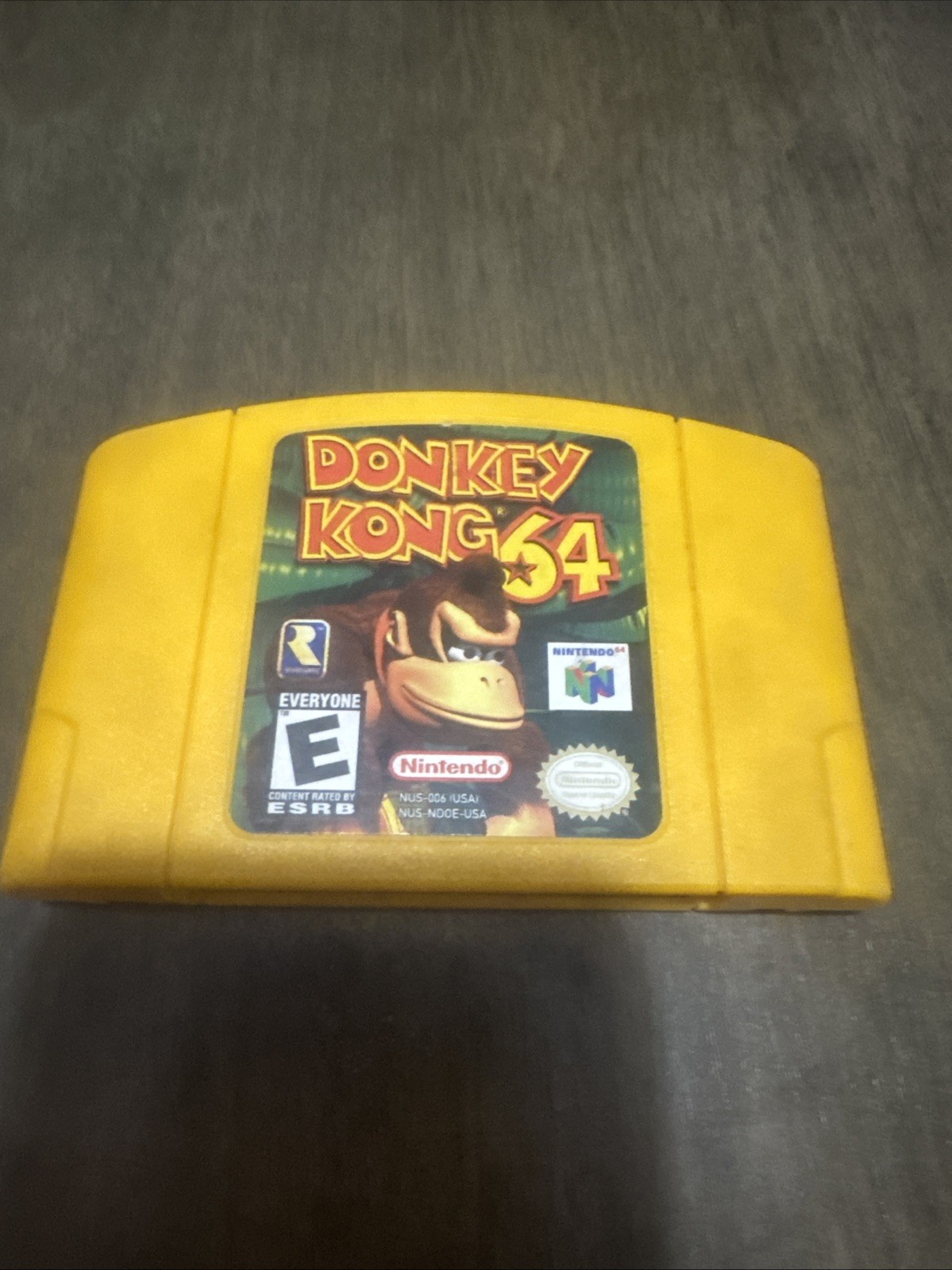 Nintendo’s Donkey Kong 64 Video Game Cartridge for the N64 Console