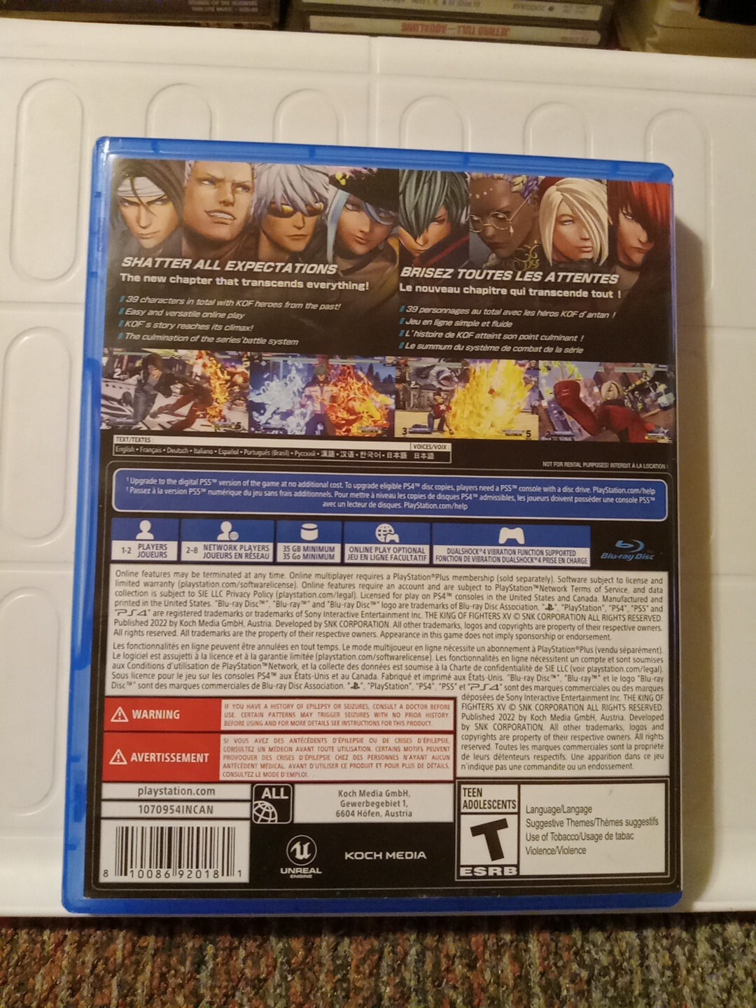 The King of Fighters Xv – Sony PlayStation 4 COMPLETE CIB TESTED WORKING 15 PS4