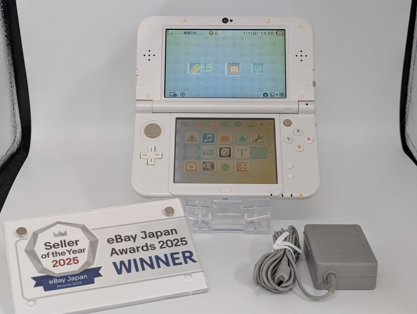 B444 Nintendo new 3DS LL XL console White Japan fx