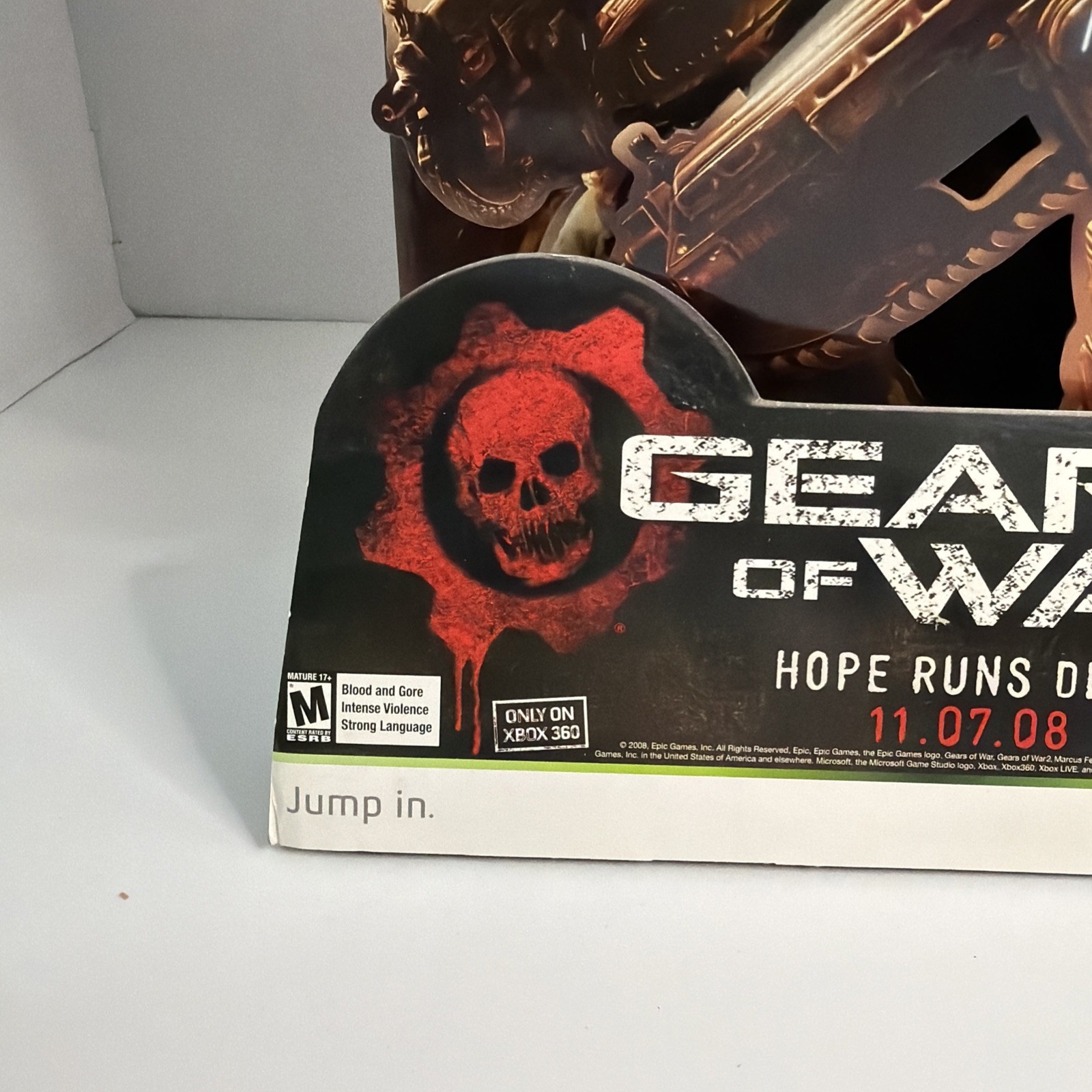 Gears of War 2 Limited Store Display Standee Promotional EXTREMELY RARE Xbox