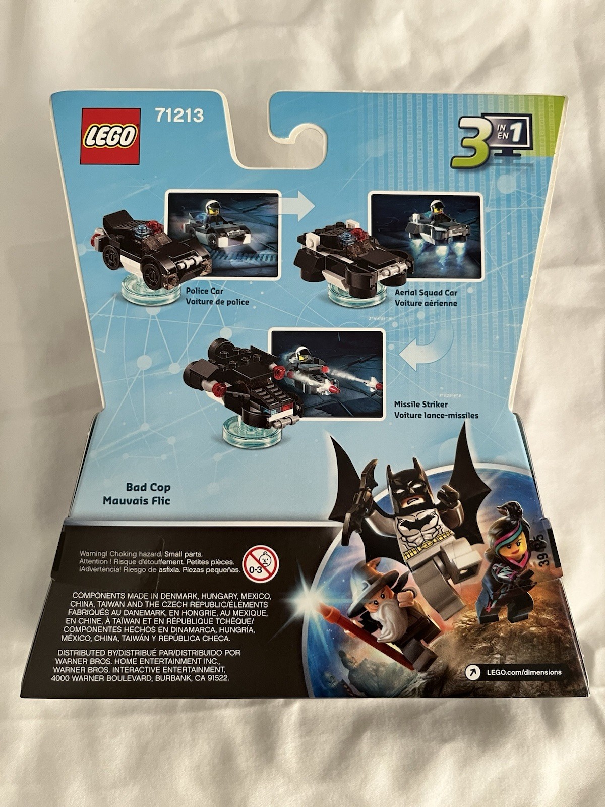 Lego Dimensions Fun Pack Lego Movie Bad Cop Police Car 71213 New Sealed