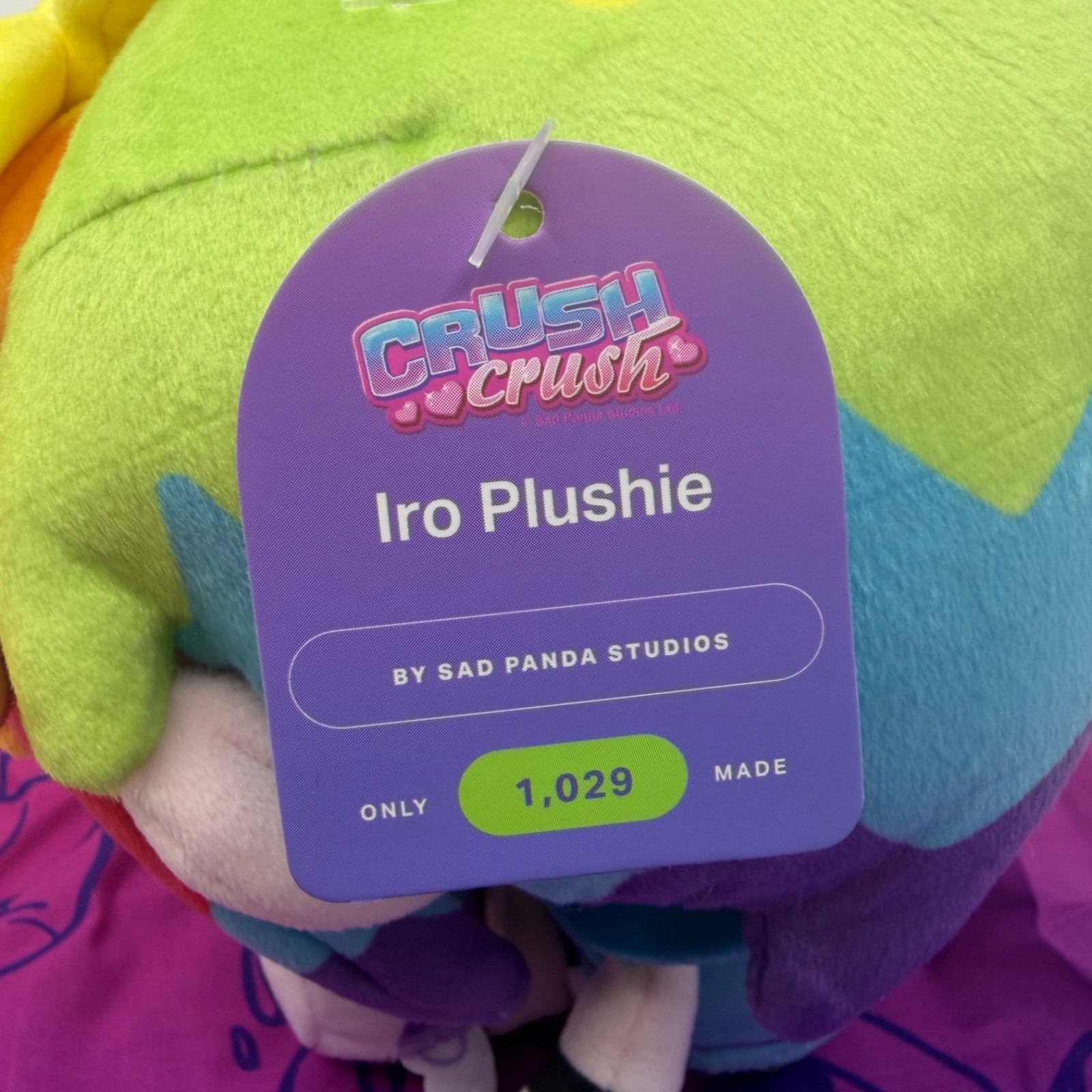 Makeship Sad Panda Studios Crush Crush Iro Plush LE 1029 BNWT