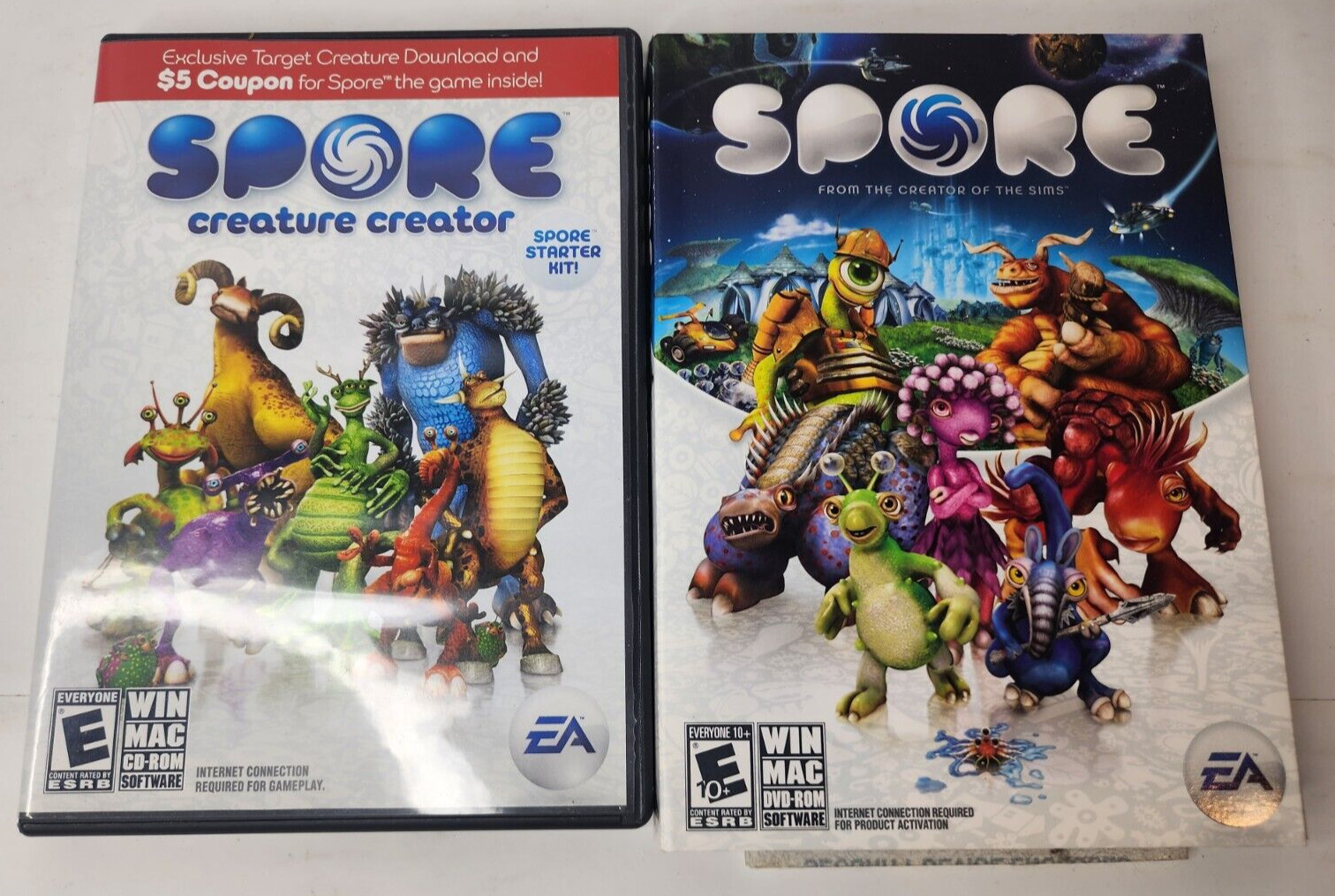 Spore and Spore Creature Creator Lot – PC Games With Manuals