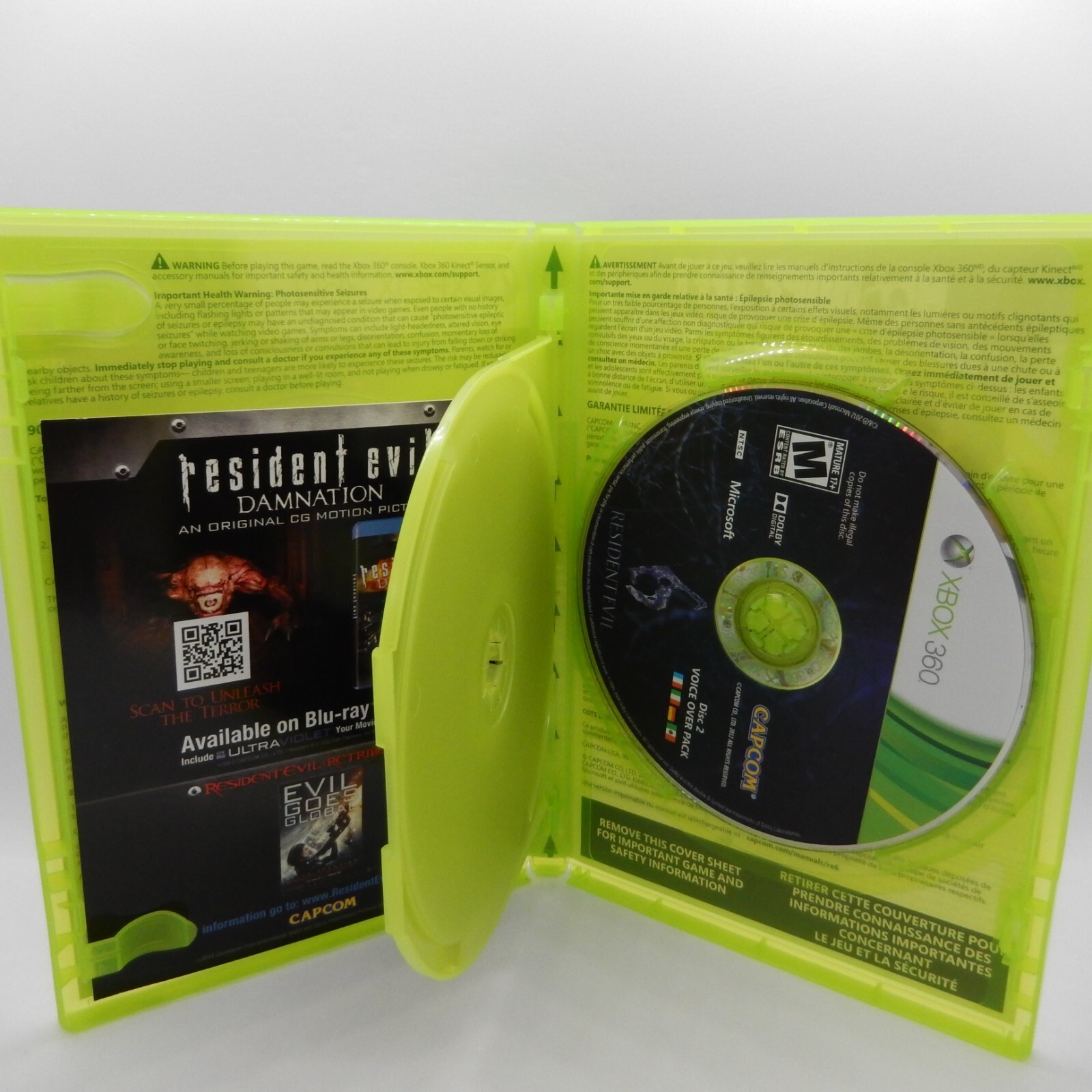 Resident Evil 6 Microsoft Xbox 360 2012 No Manual Tested and Working