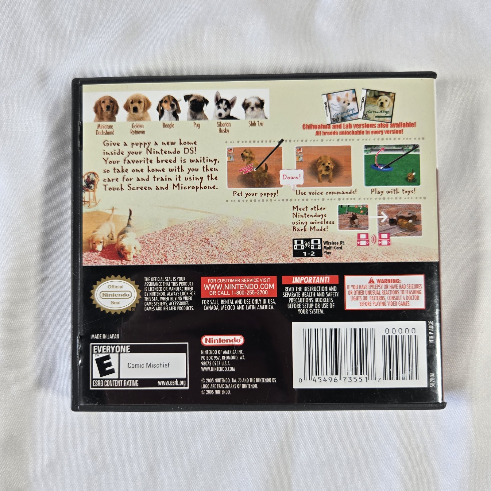 Nintendo Nintendogs Dachshund & Friends Nintendo DS CIB TESTED
