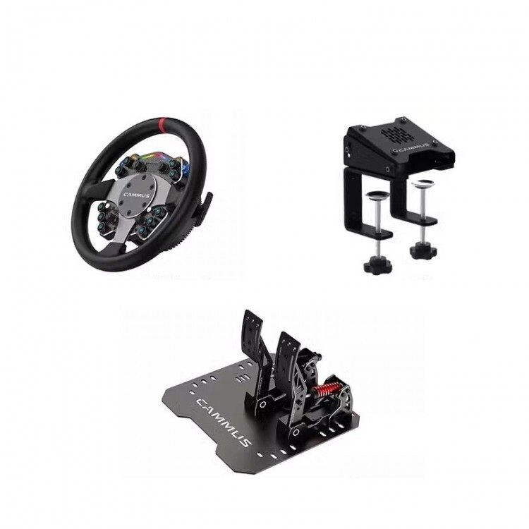 CAMMUS C12 11.8″ 300 mm Direct Drive Sim Racing Wheel for Moza & Simagic Kits