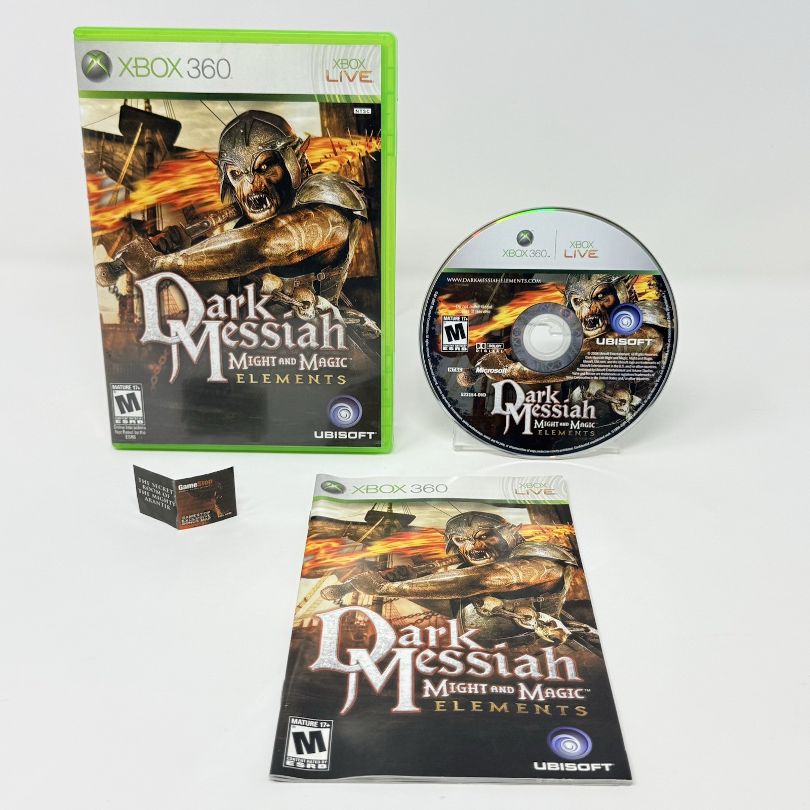 Dark Messiah Might and Magic Elements Microsoft Xbox 360 Complete CIB Tested