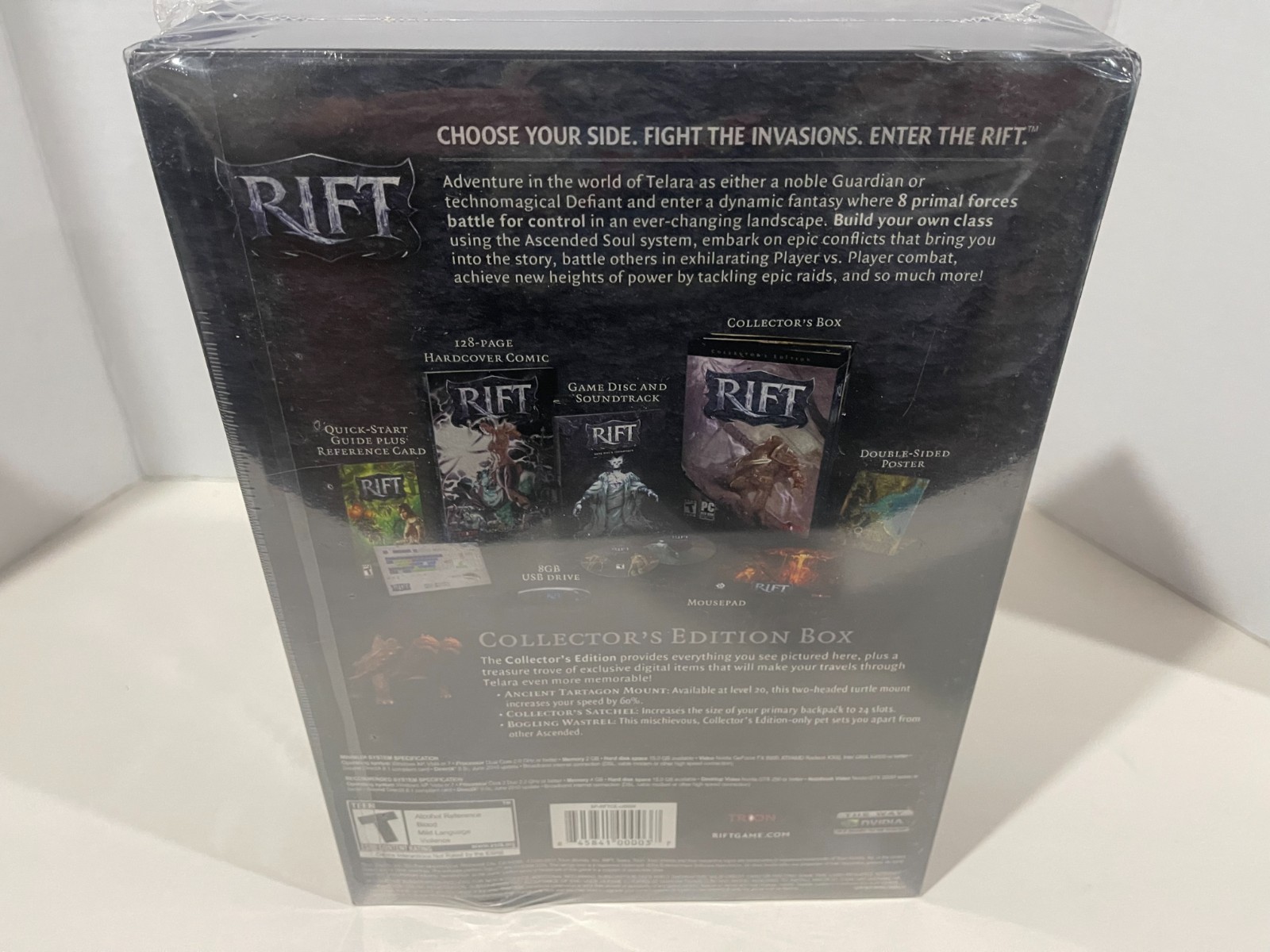 Rift: Collector’s Edition PC, 2011 Soundtrack Mouse Pad Trion NTSC New Sealed