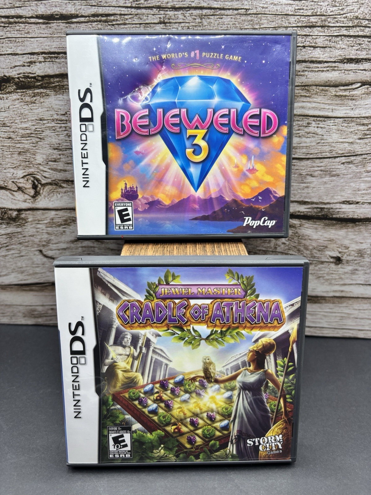 Bejeweled 3 & Cradle of Athena Jewel Master DS Games Nintendo Swap Puzzle