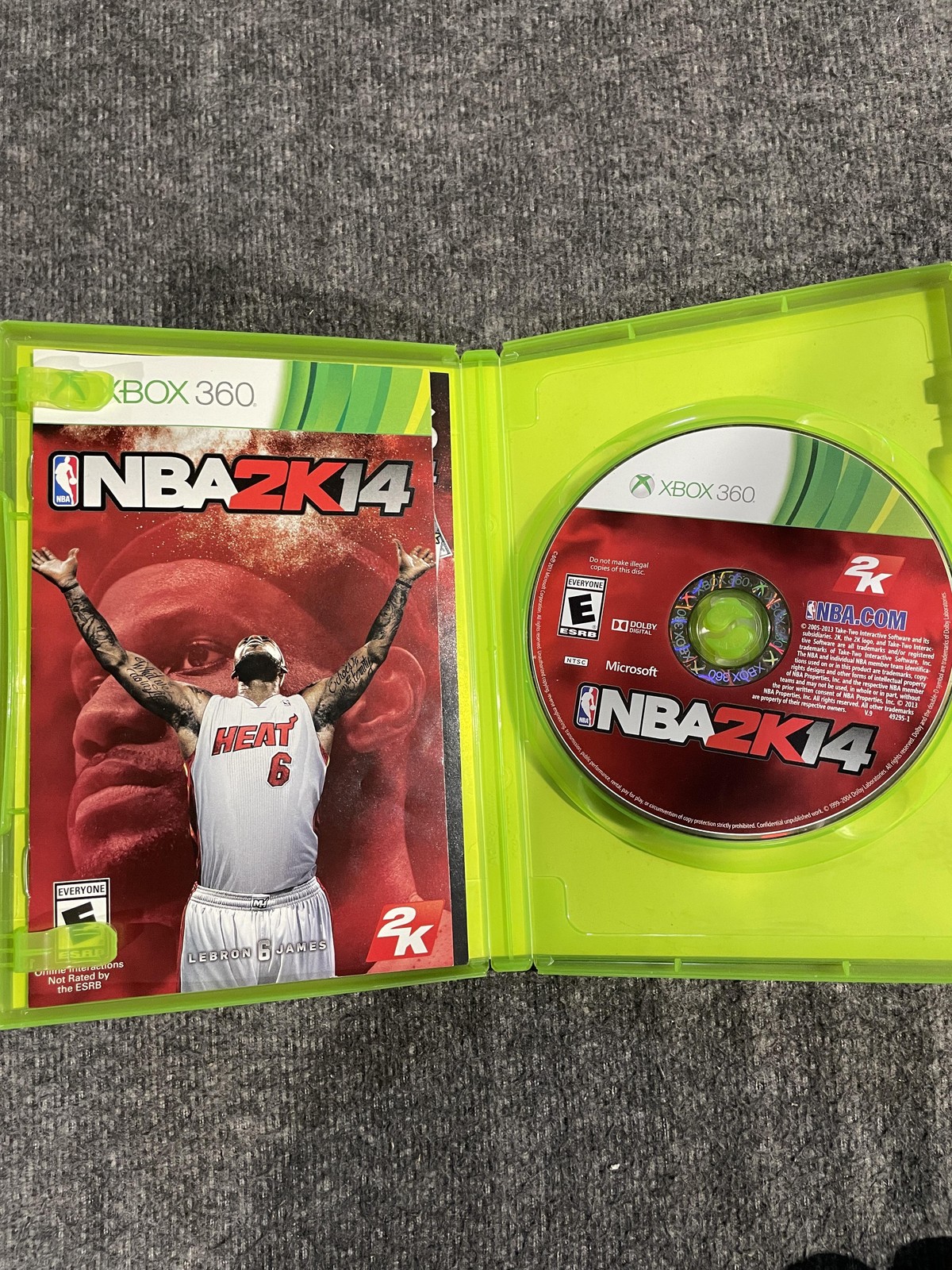 NBA 2K14 Microsoft Xbox 360 Video Game Basketball Better With Kinect Complete