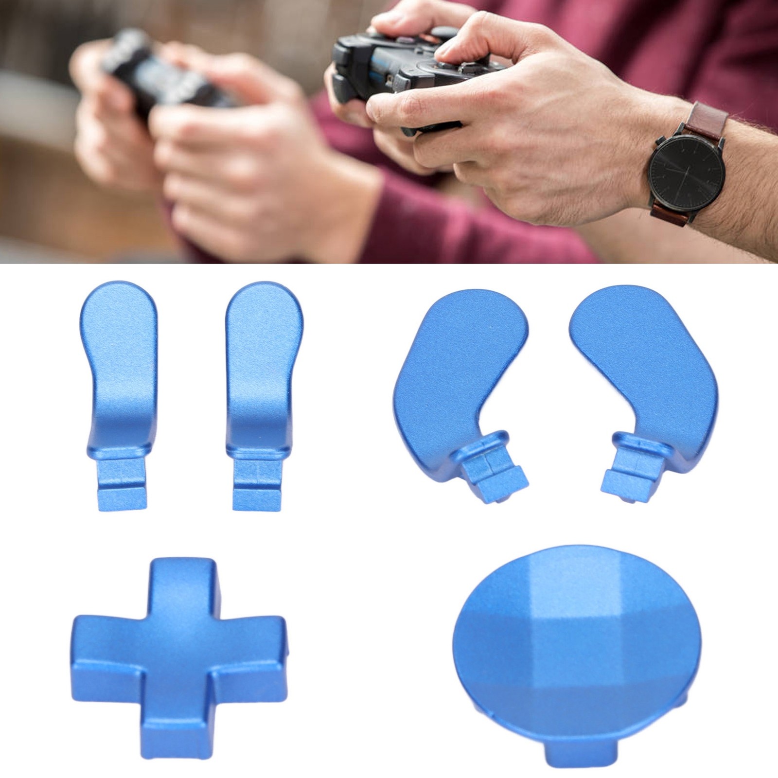 Stainless Steel Metal D Pads Paddles Replacement Controller Accessories For CKPF