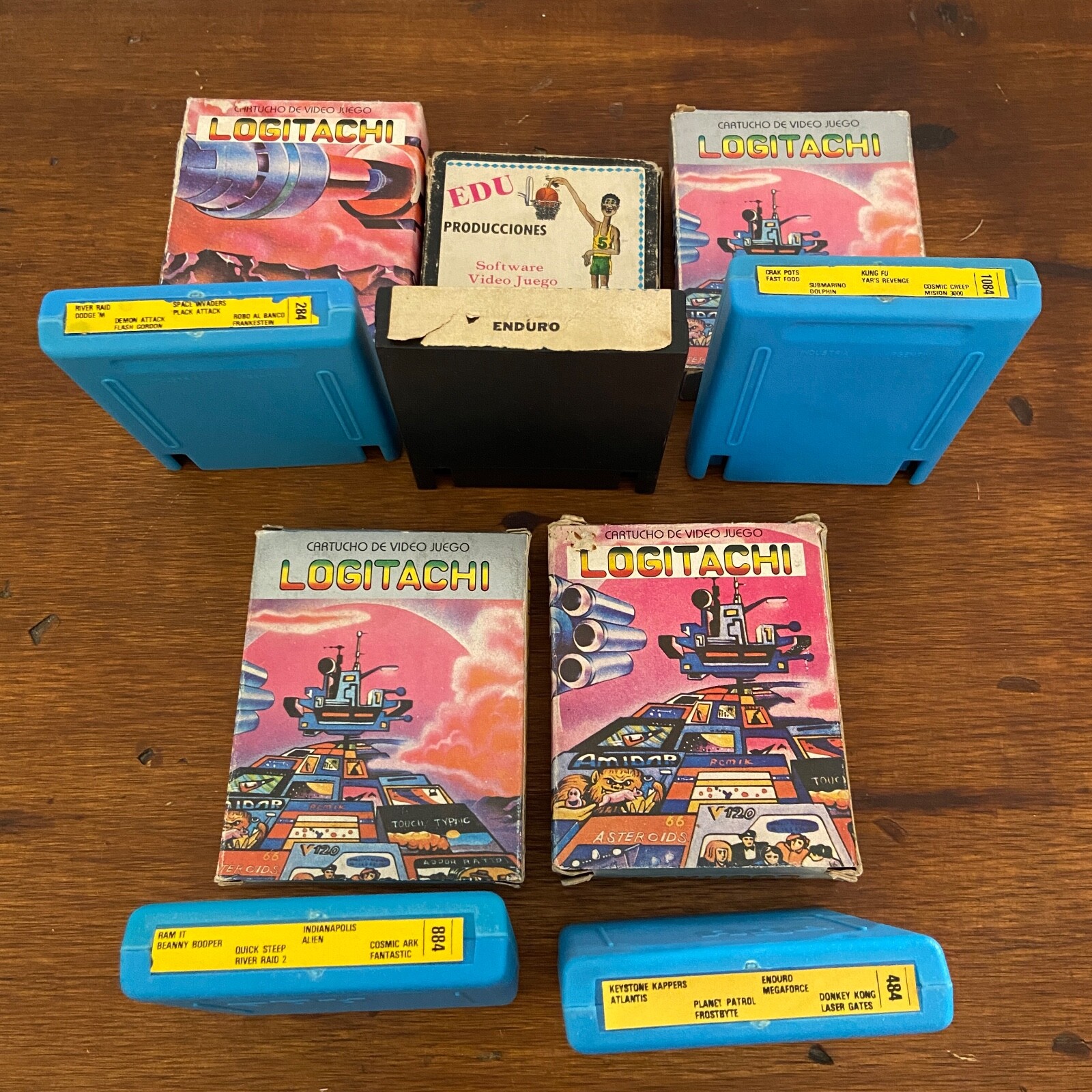 Lot of 5 Atari 2600 Argentina Rare cartridges