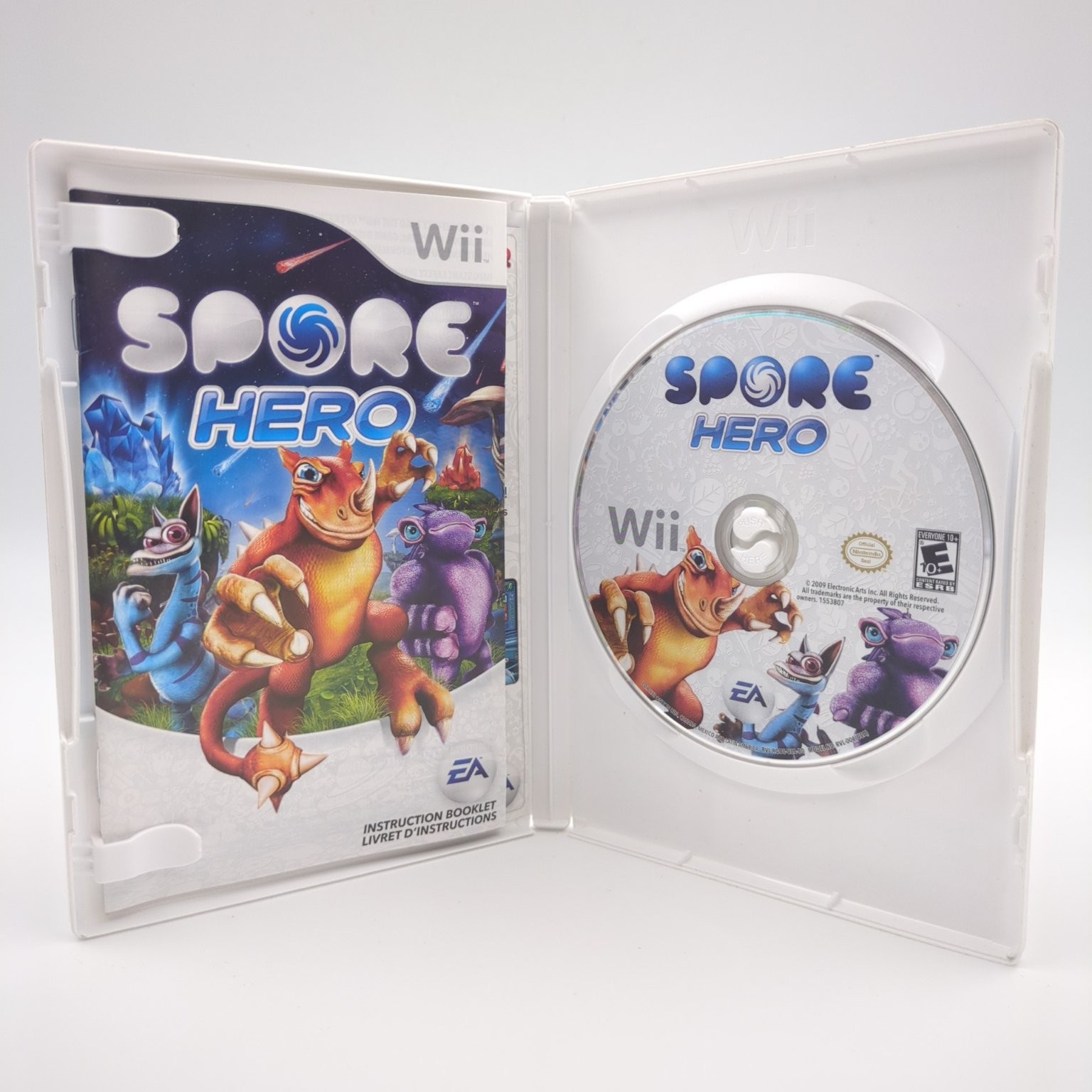 Spore Hero Nintendo Wii Video Game Adventure Creature Creator Complete CIB