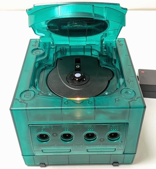 Nintendo GameCube Translucent Funtastic JUNGLE GREEN Game Console System Bundle