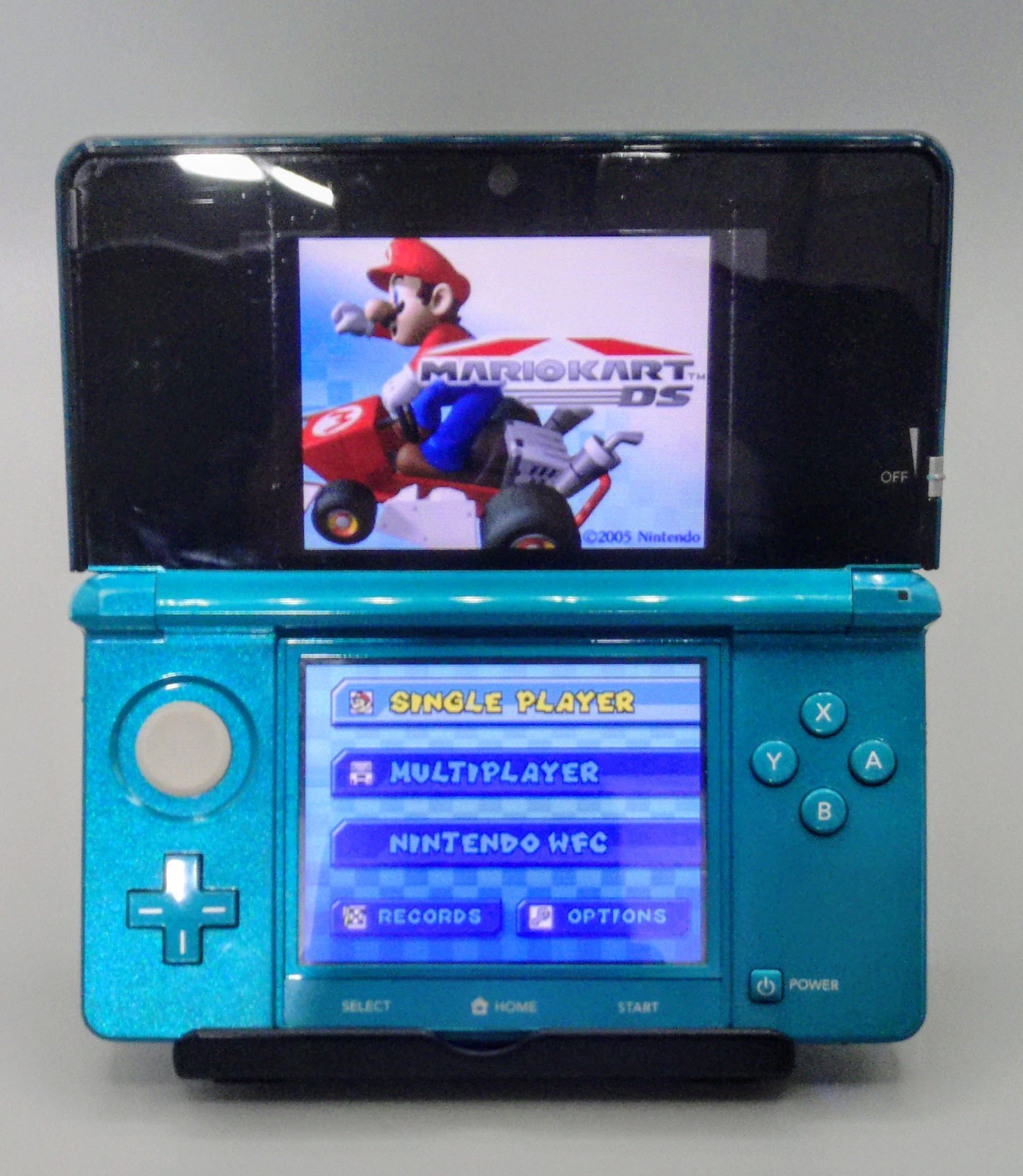Nintendo 3DS Handheld Game Console Aqua Blue Tested