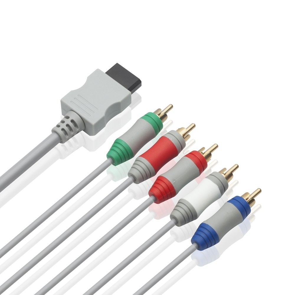 6 Feet Wii Component AV Cable for HDTV/EDTV 5 RCA Video & Audio