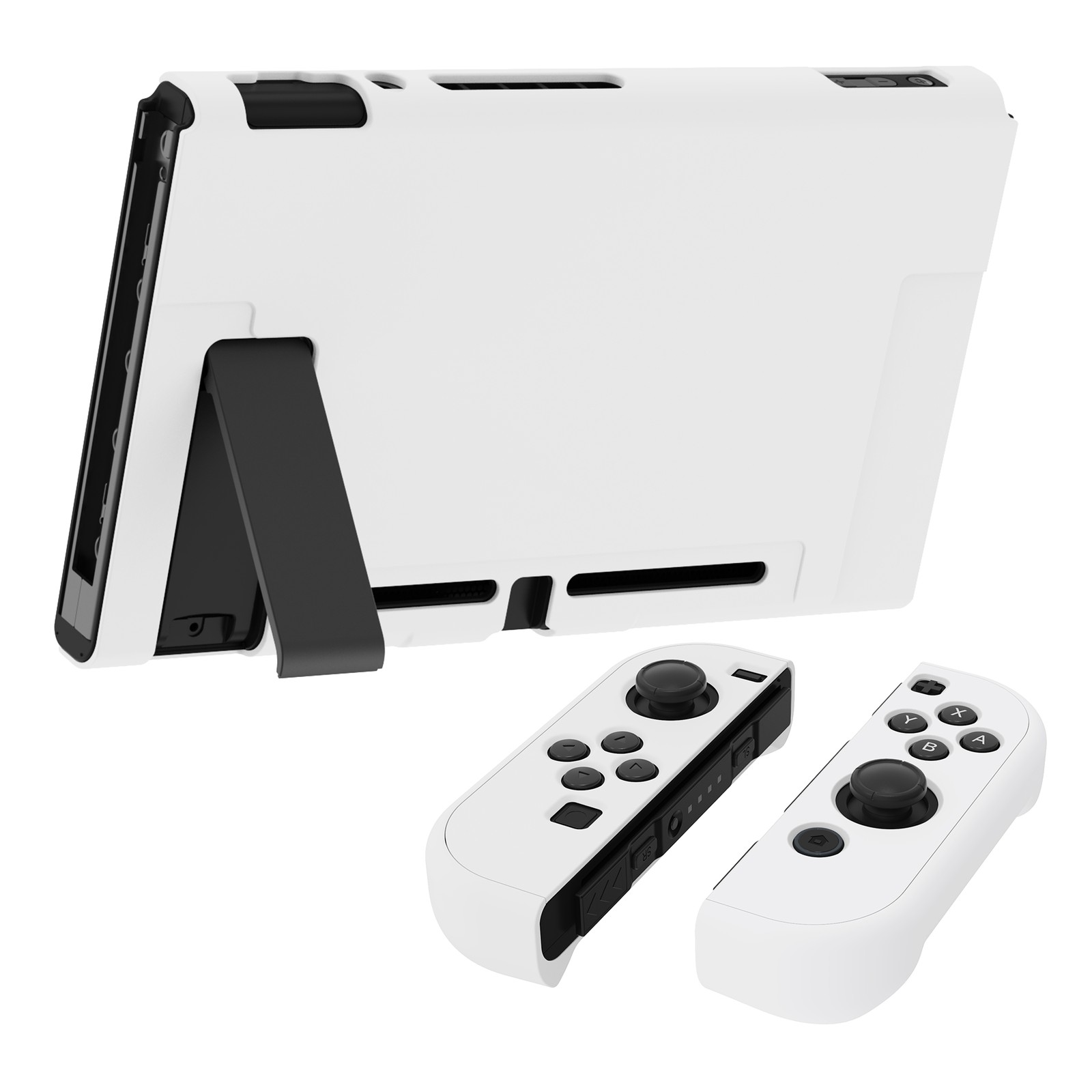 PlayVital Glossy Back Cover for Nintendo Switch Console NS Joycon Hard Shell