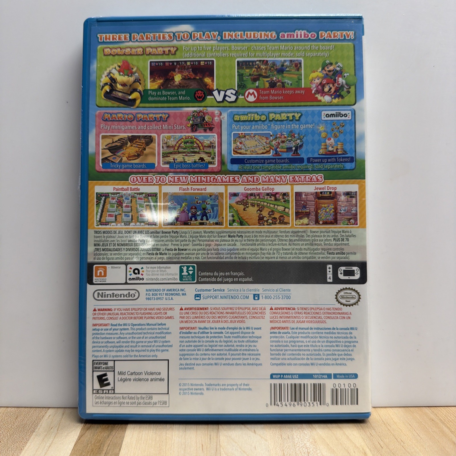 Mario Party 10 Nintendo Wii U BRAND NEW SEALED + Mario Amiibo-!