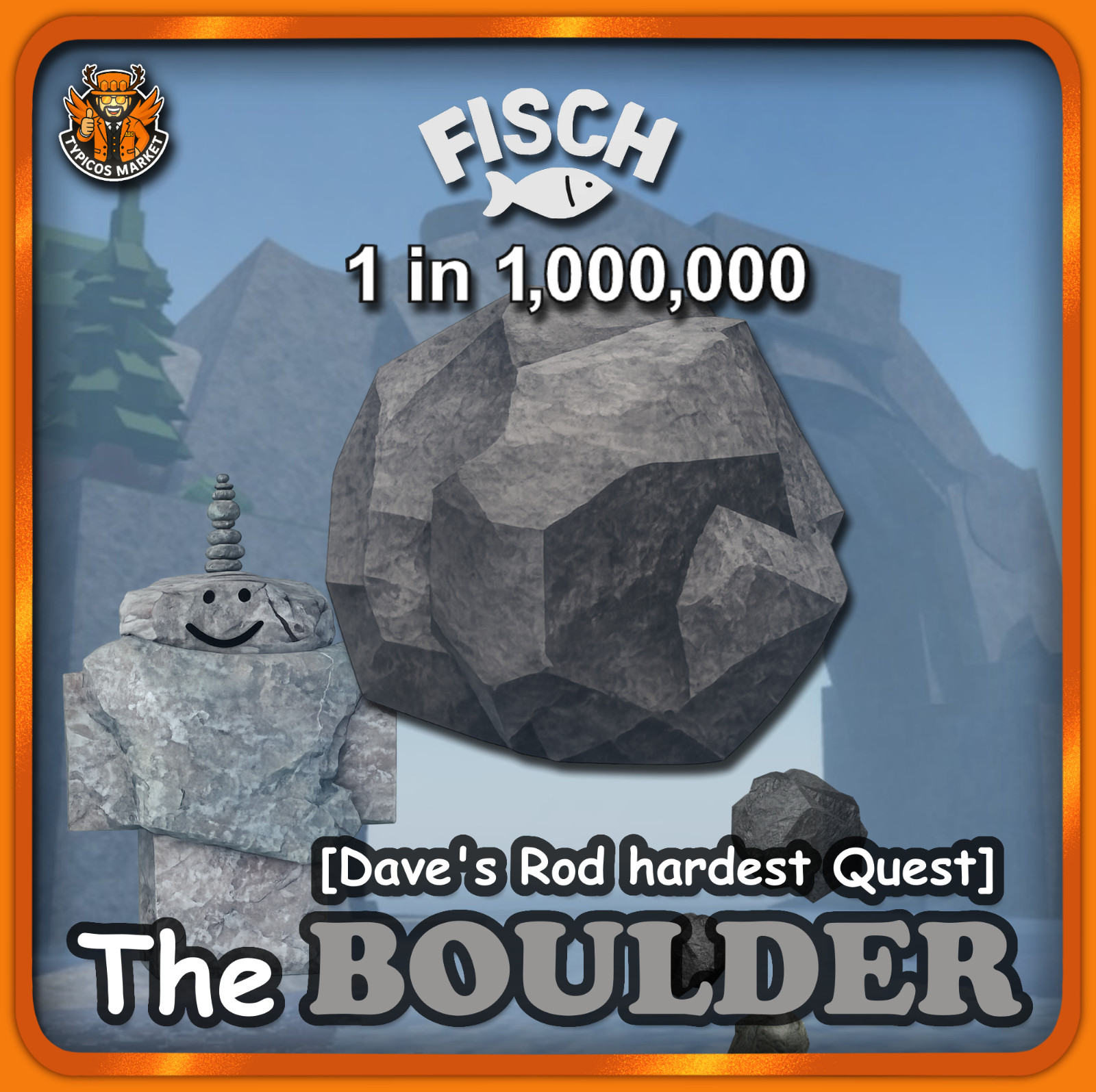 [FISCH] – The Boulder / Dave’s Rod Quest Part – [1 in 1,000,000 Chance]
