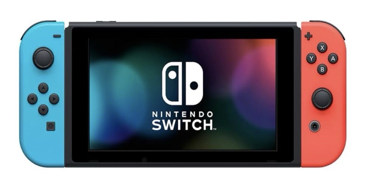 Nintendo Switch Console Black with Neon Blue & Red Joy-Con Wi-Fi Capability